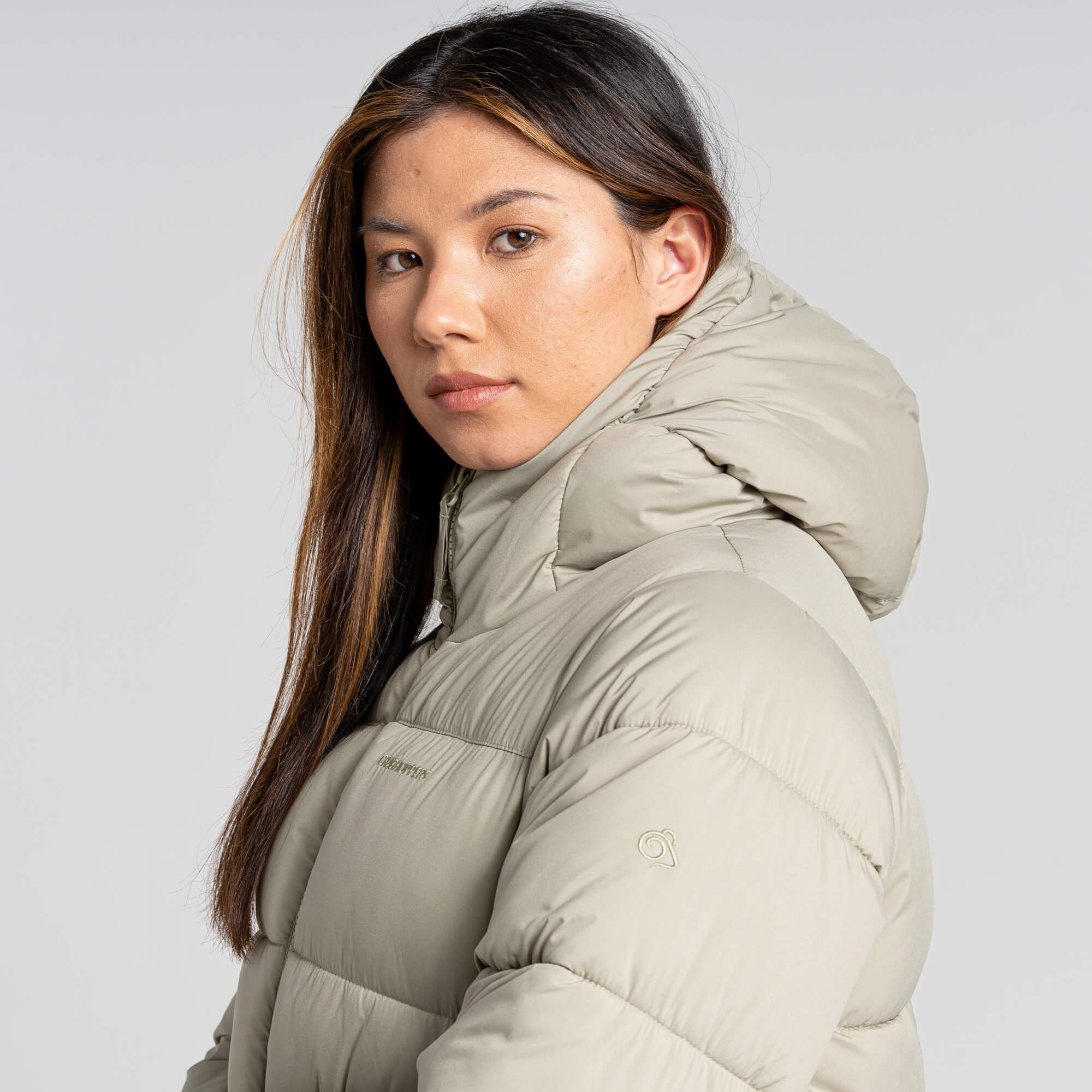 Women's Narlia Insulated Hooded Jacket | Willow Green