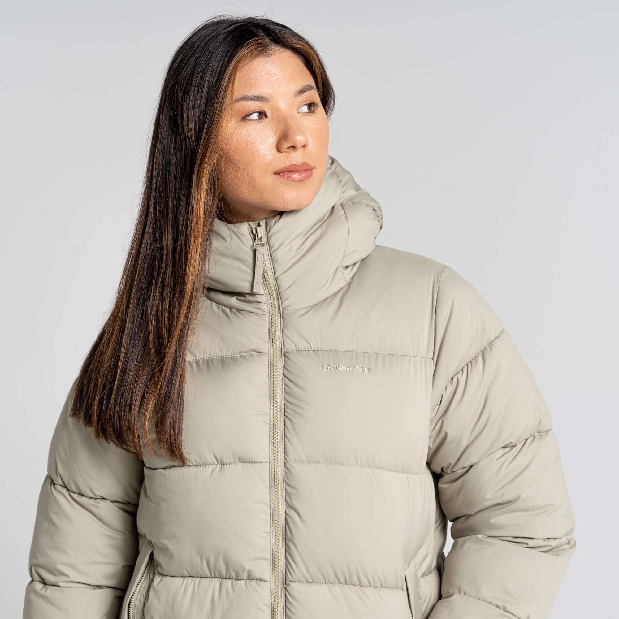 Women's Narlia Insulated Hooded Jacket | Willow Green