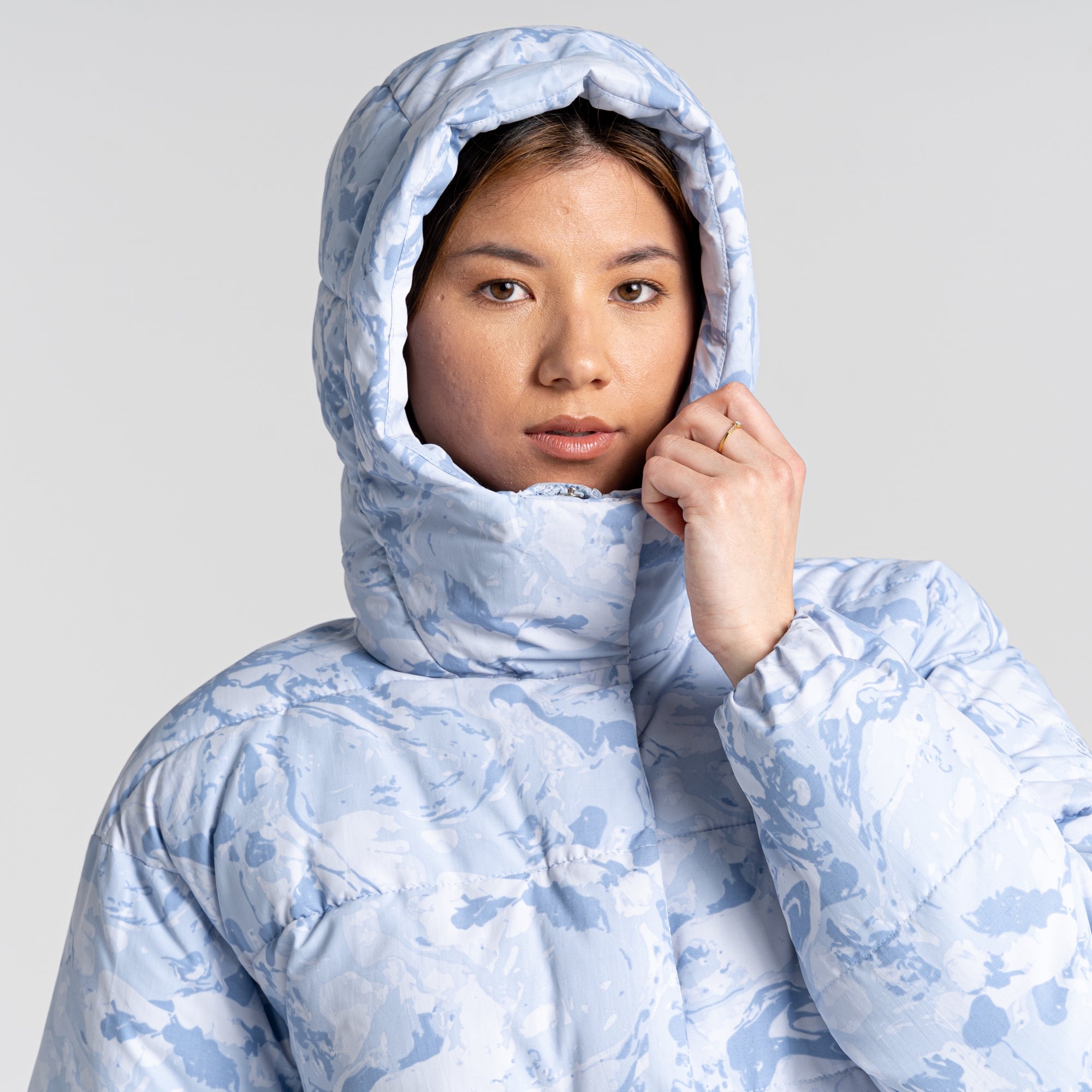 Women's Madora Insulated Hooded Jacket - Autumn Mist Print