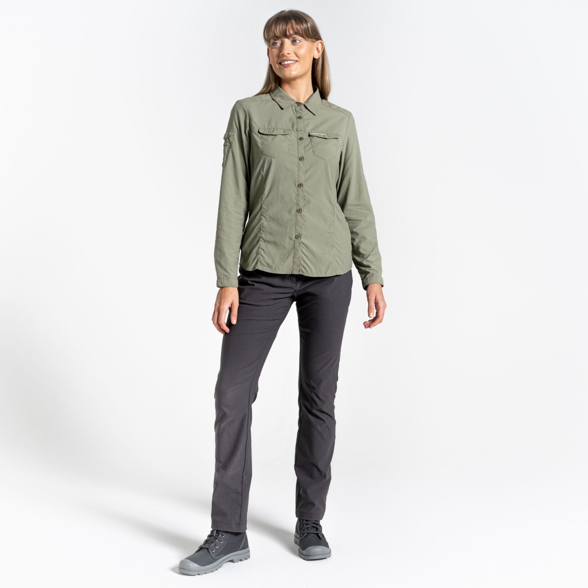 Women's Insect Shield® Adventure II Long-Sleeved Shirt - Soft Moss