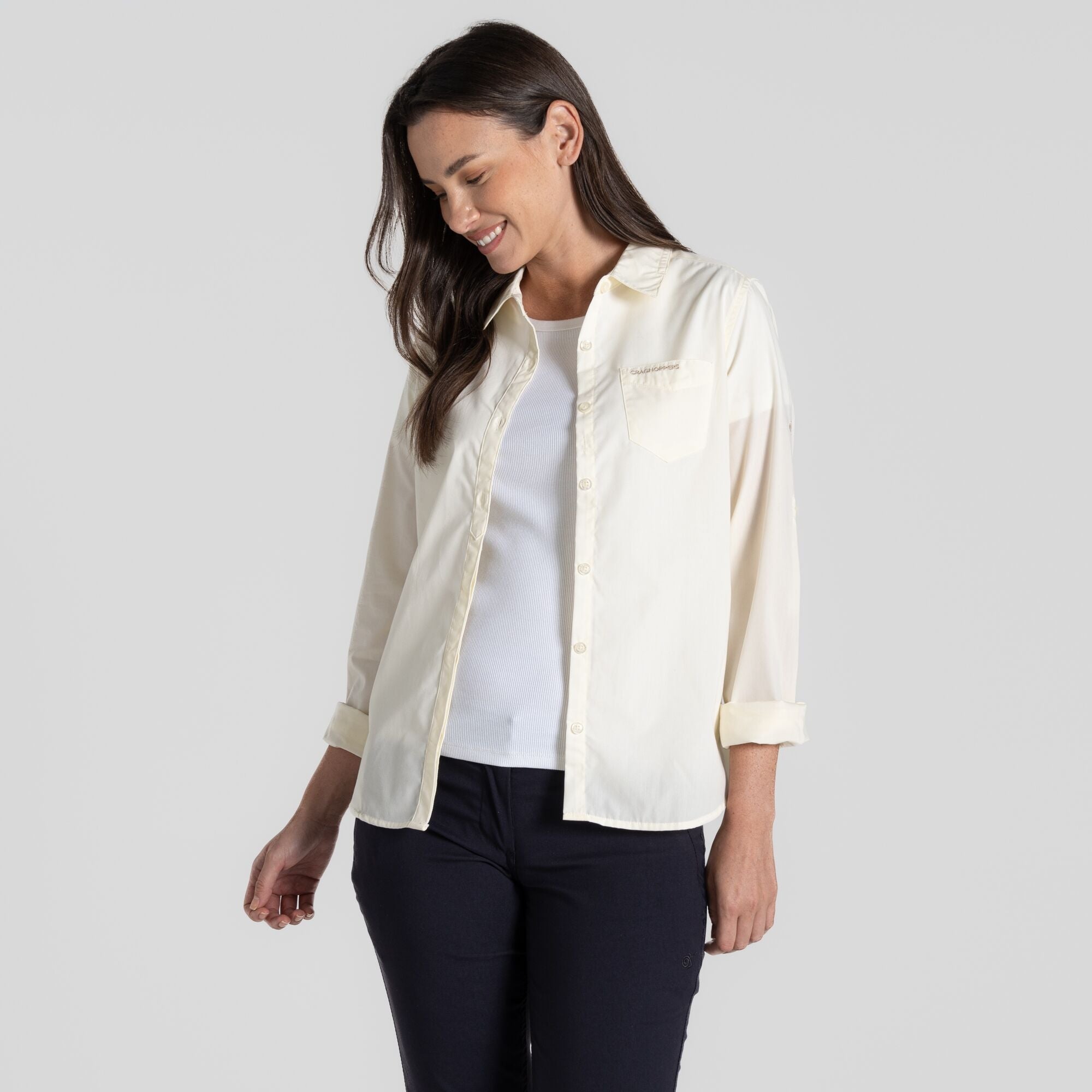 Women's Kiwi Long Sleeved Shirt - Sea Salt