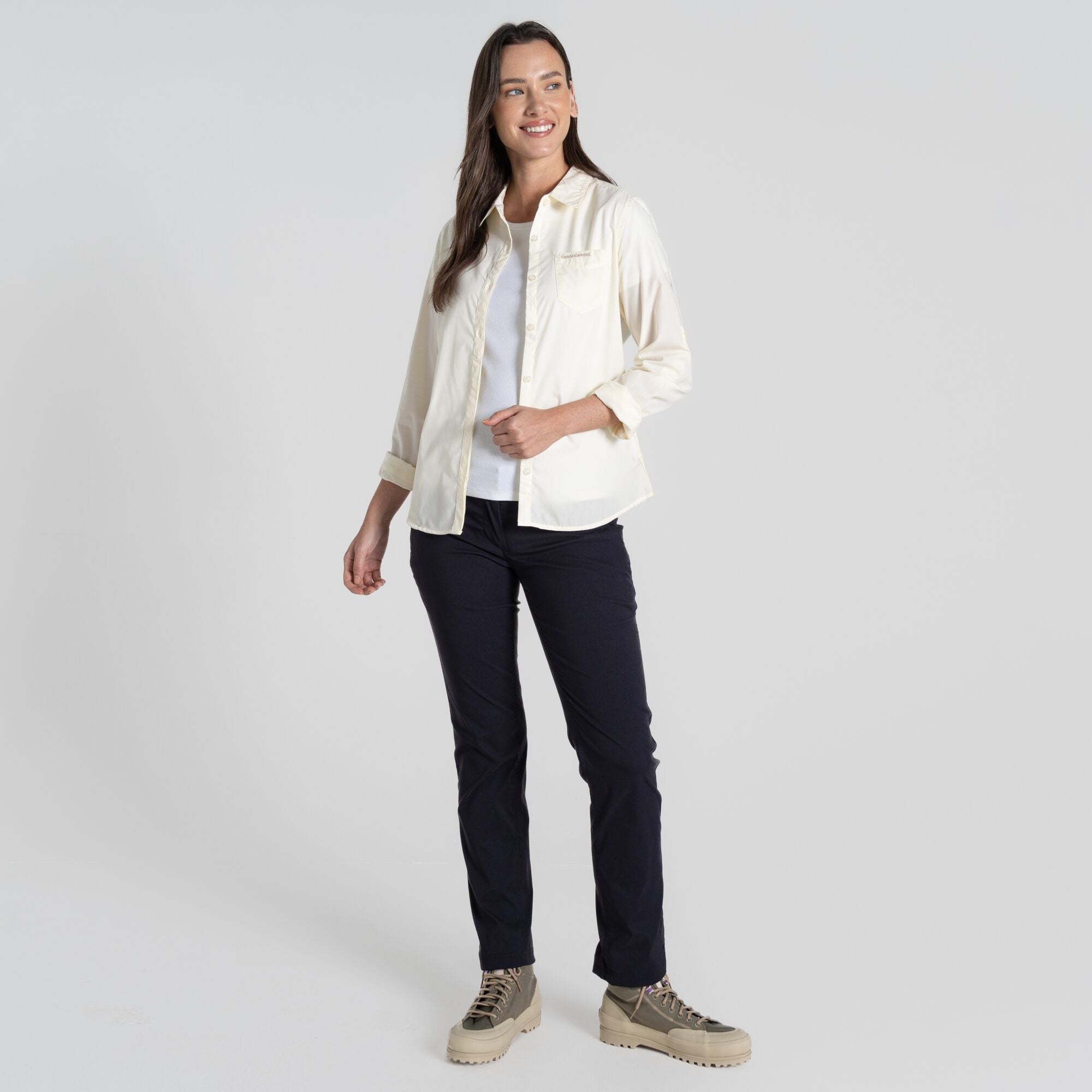 Women's Kiwi Long Sleeved Shirt - Sea Salt