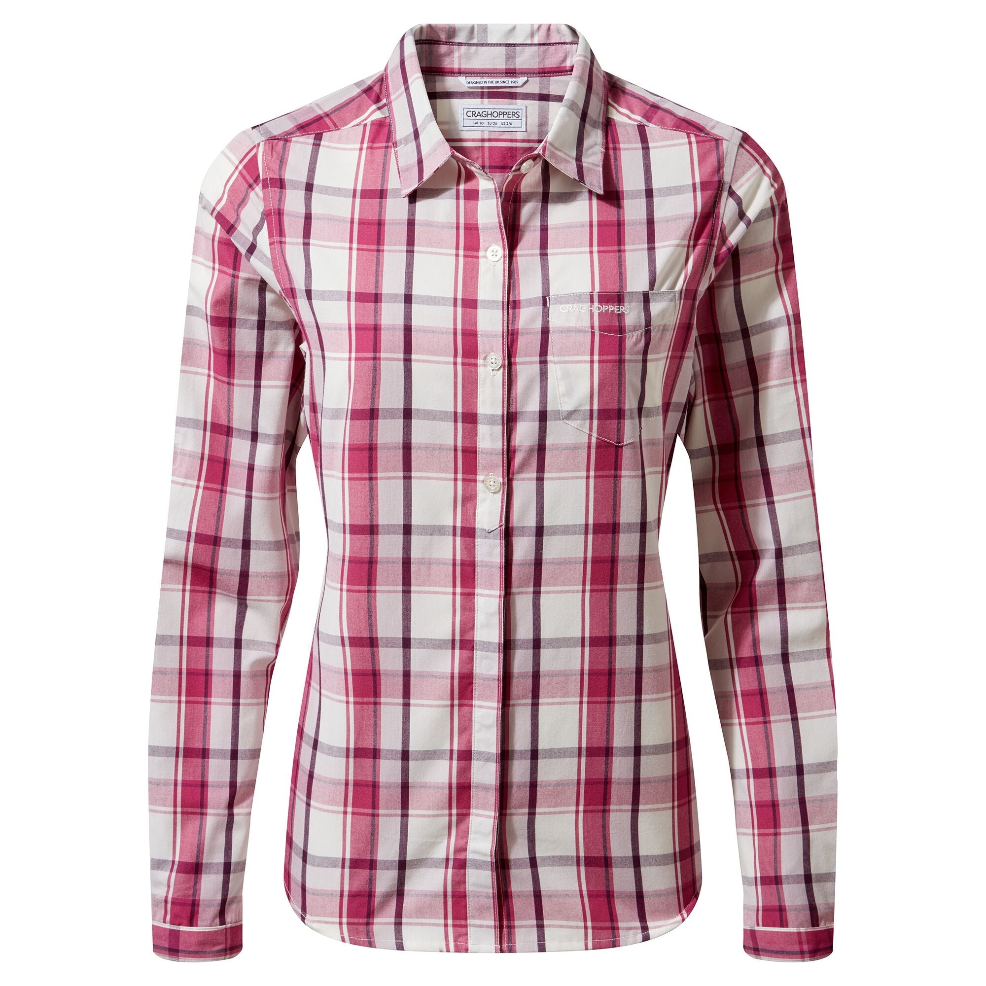Women's Kiwi II Long Sleeved Shirt - Raspberry Check