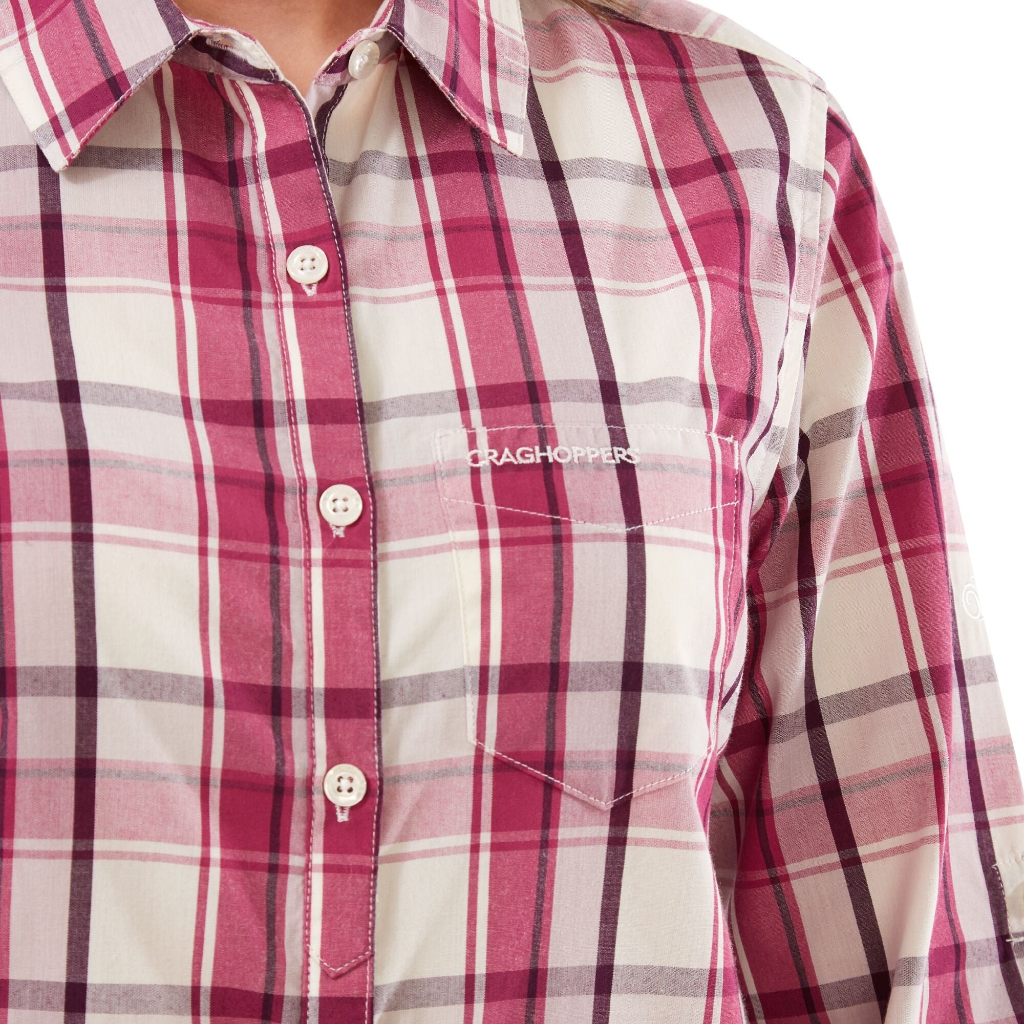 Women's Kiwi II Long Sleeved Shirt - Raspberry Check