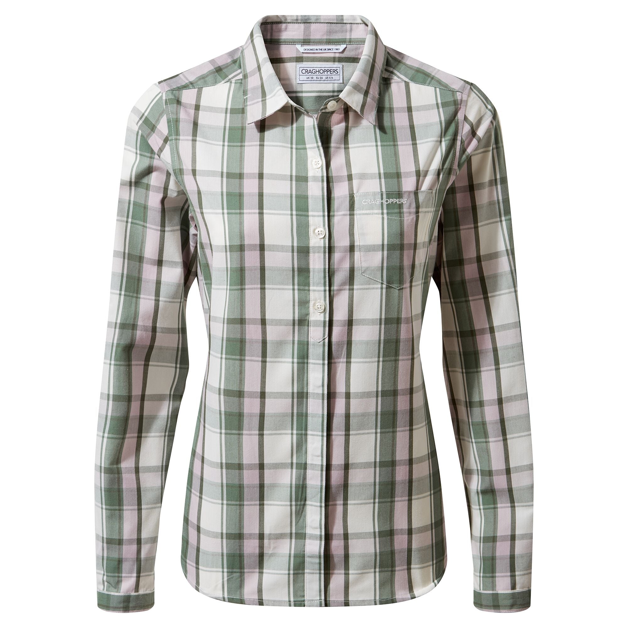Women's Kiwi II Long Sleeved Shirt - Sage Check
