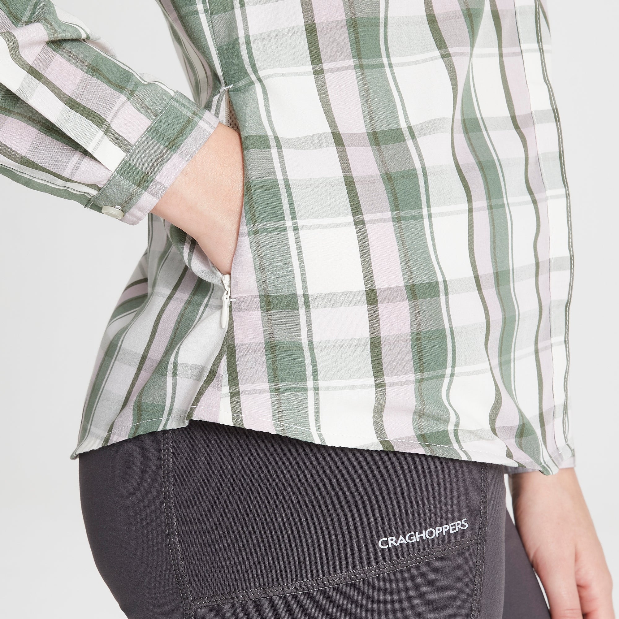 Women's Kiwi II Long Sleeved Shirt - Sage Check