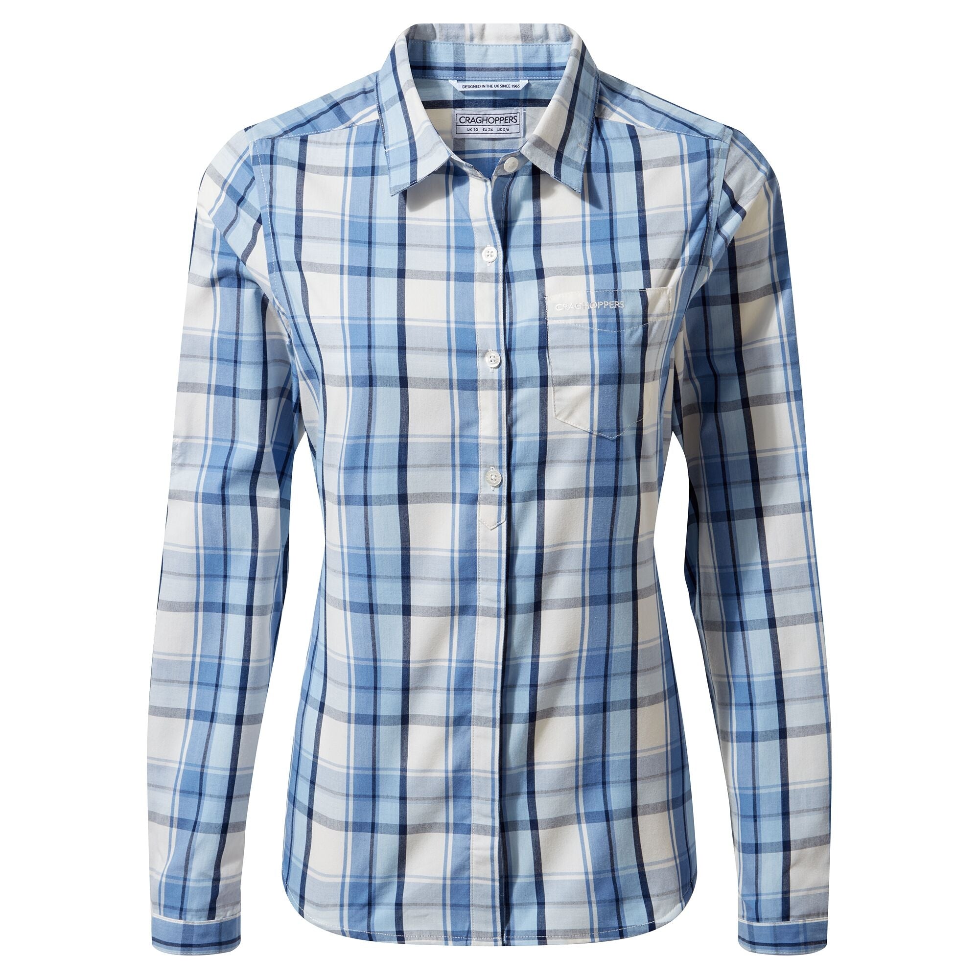 Women's Kiwi II Long Sleeved Shirt - Harbor Blue Check