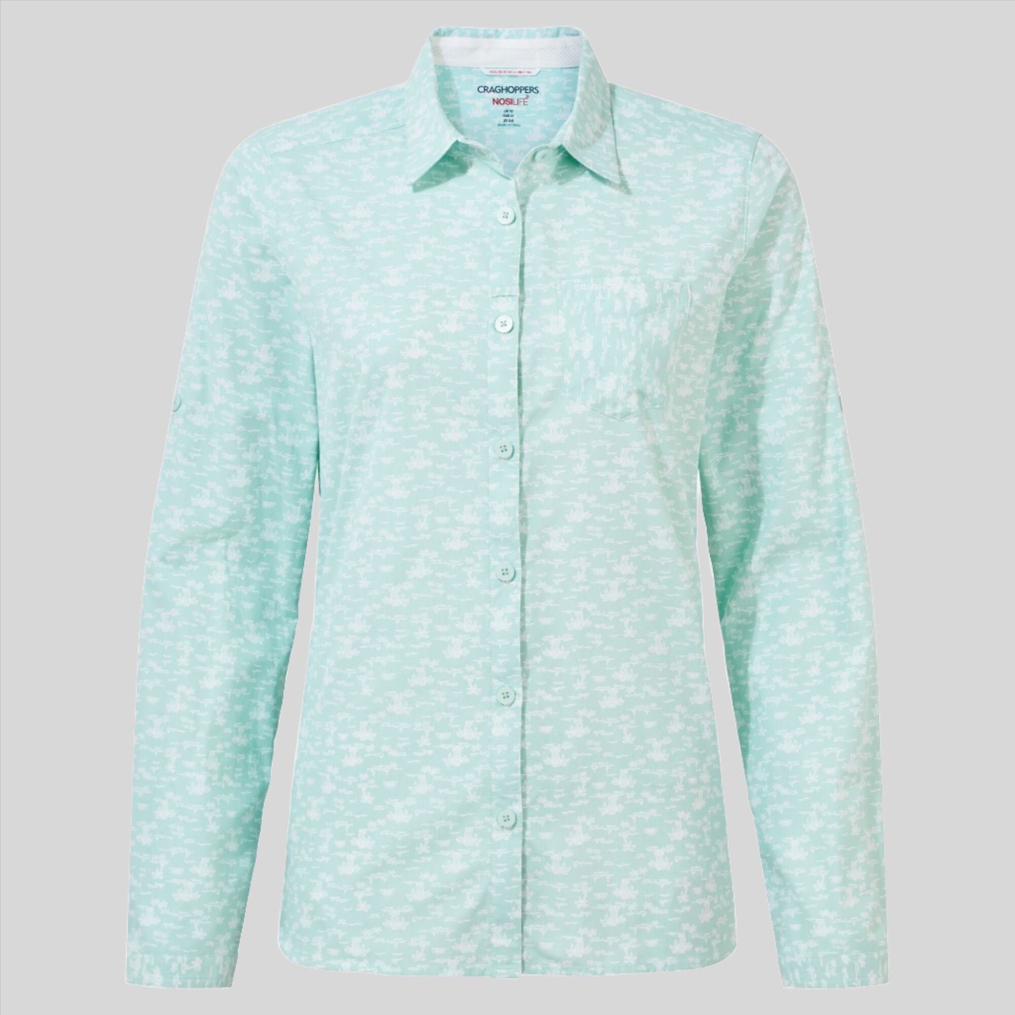 Women's Insect Shield® Callo Long-Sleeved Shirt - Poolside Green Print