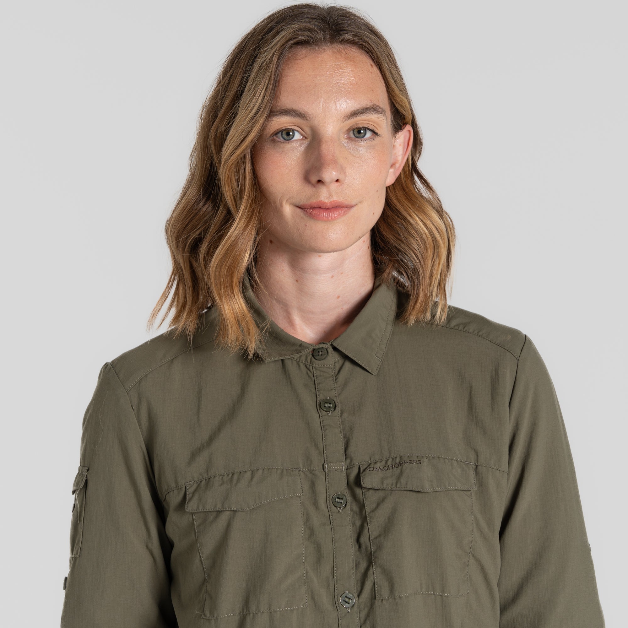 Women's Insect Shield® Adventure III Long-Sleeved Shirt - Wild Olive