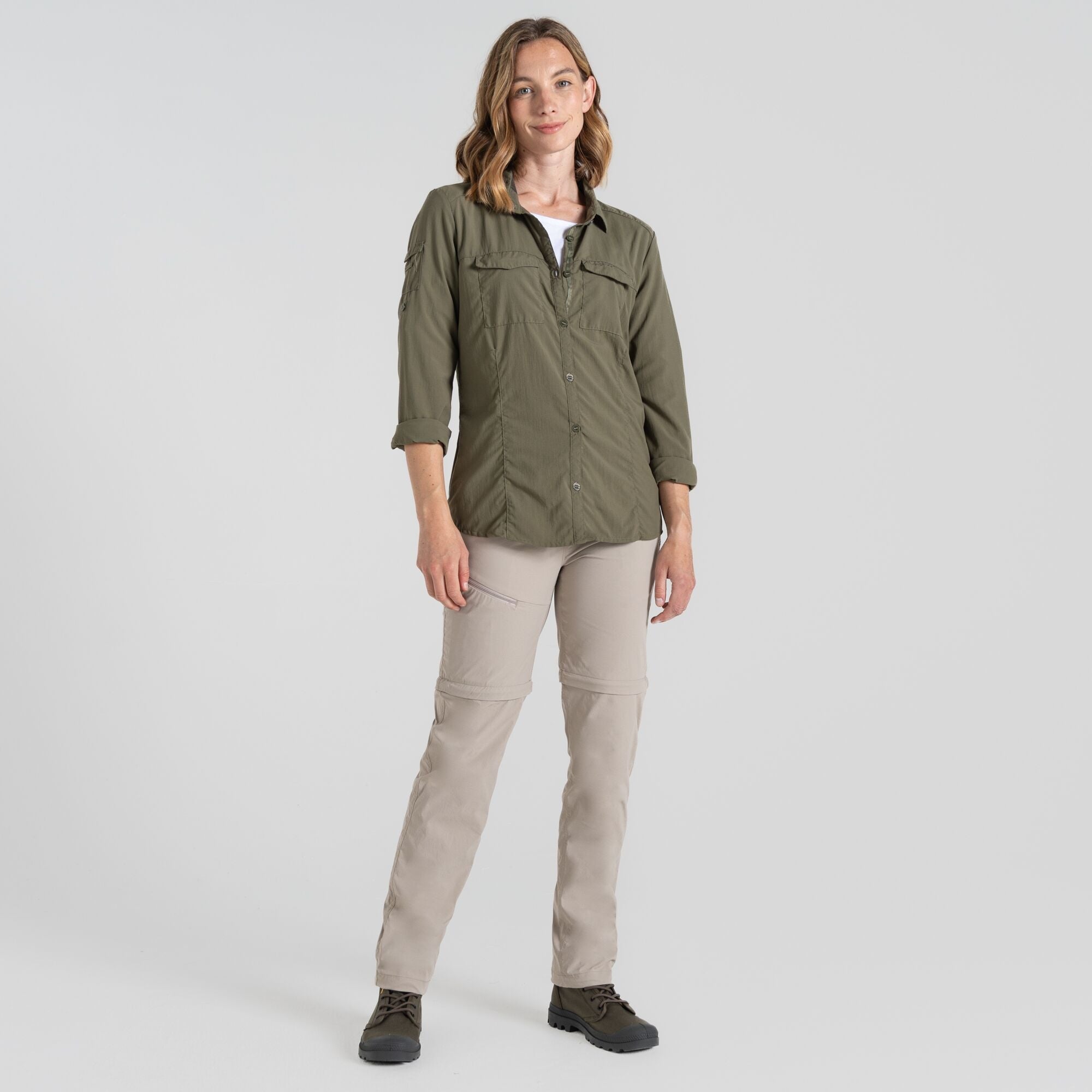 Women's Insect Shield® Adventure III Long-Sleeved Shirt - Wild Olive