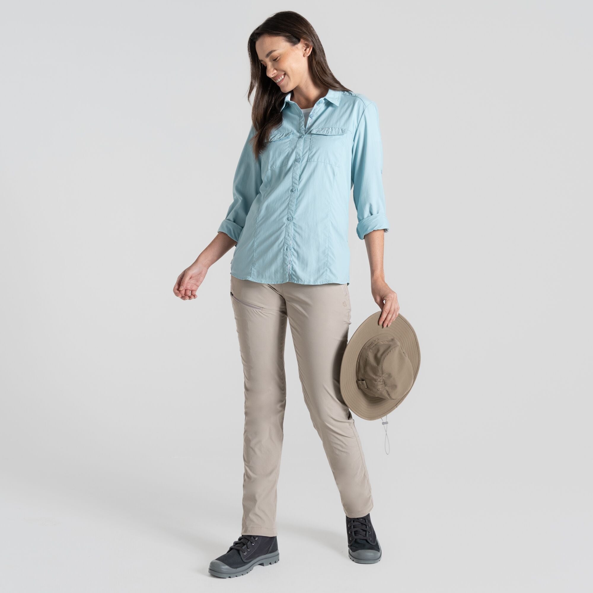 Women's Insect Shield® Adventure III Long-Sleeved Shirt - Sky Blue