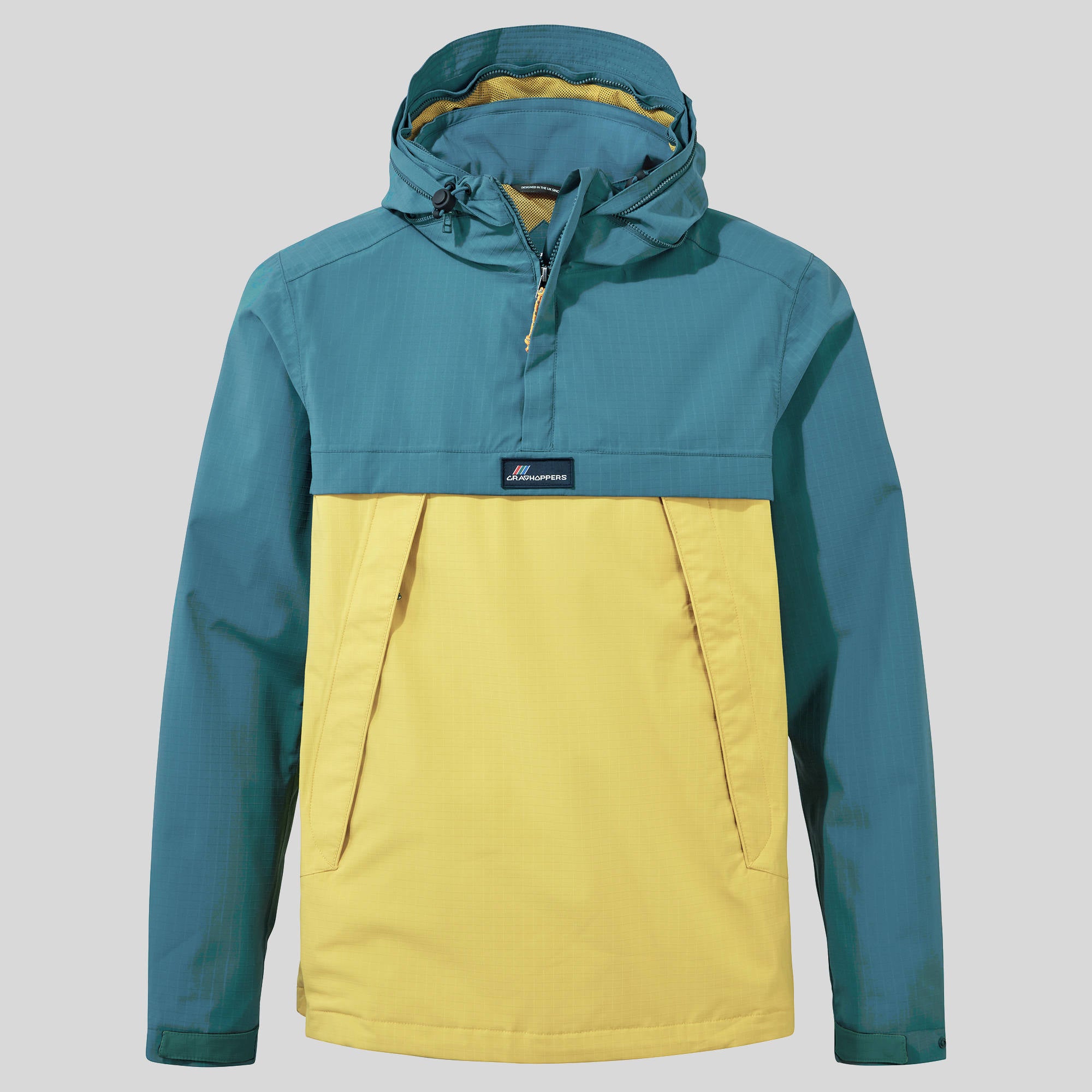 Unisex Anderson Waterproof Cagoule - Sacramento Green/Sunrise Yellow