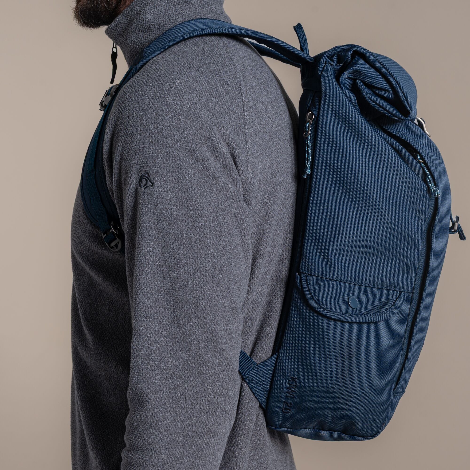 20L Kiwi Classic Rolltop Backpack - Blue Stone
