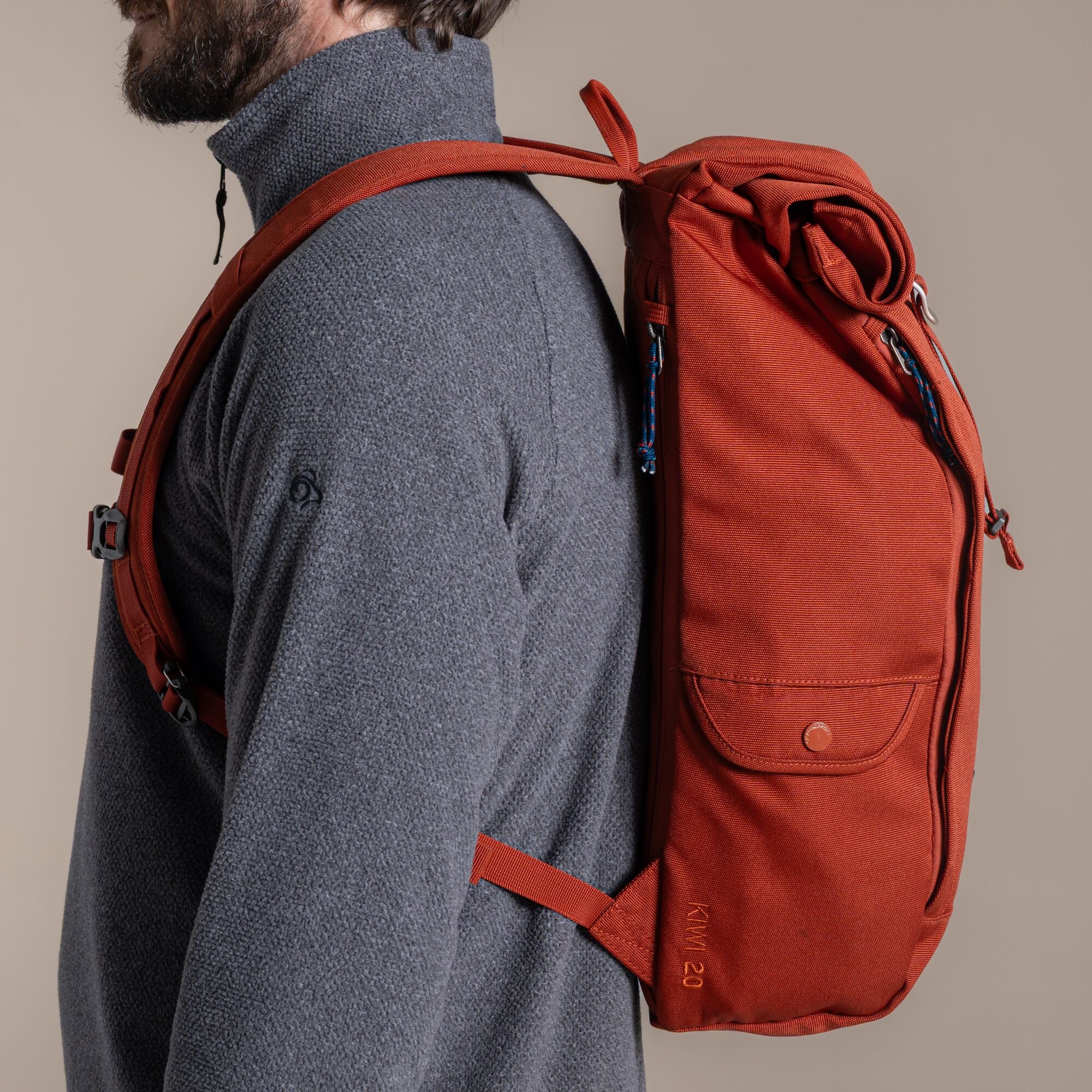 20L Kiwi Classic Rolltop Backpack - Red Beach
