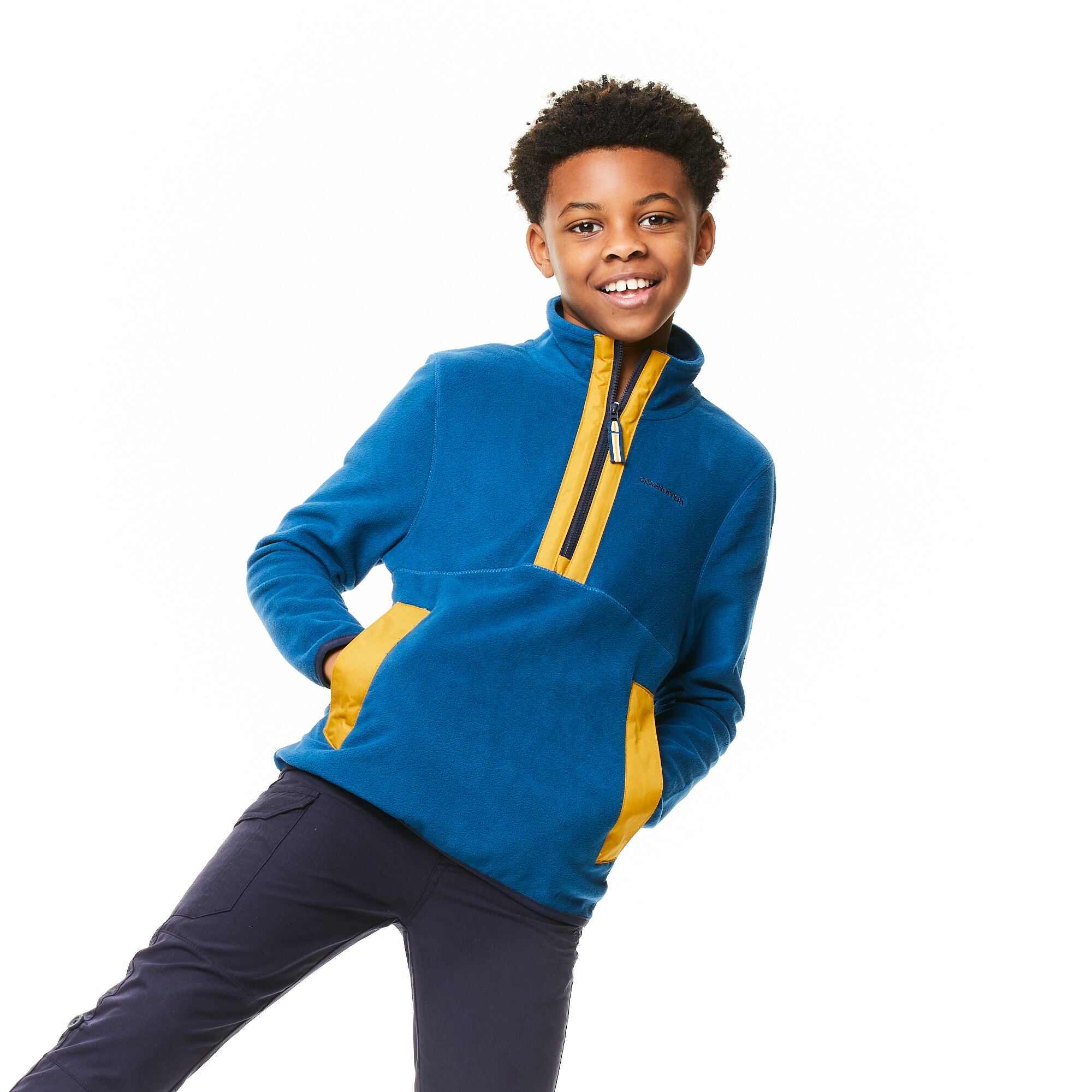 Kid's Norcross Half Zip Fleece - Poseidon Blue