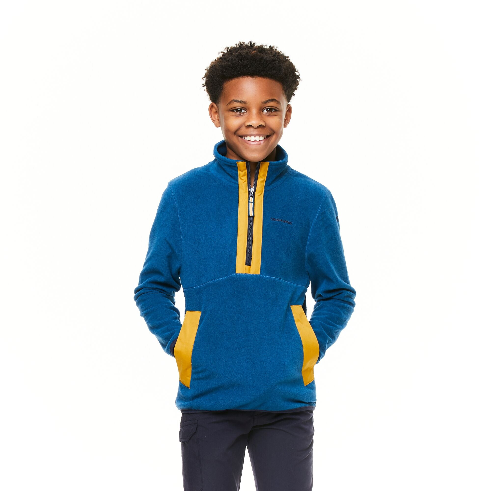 Kid's Norcross Half Zip Fleece - Poseidon Blue
