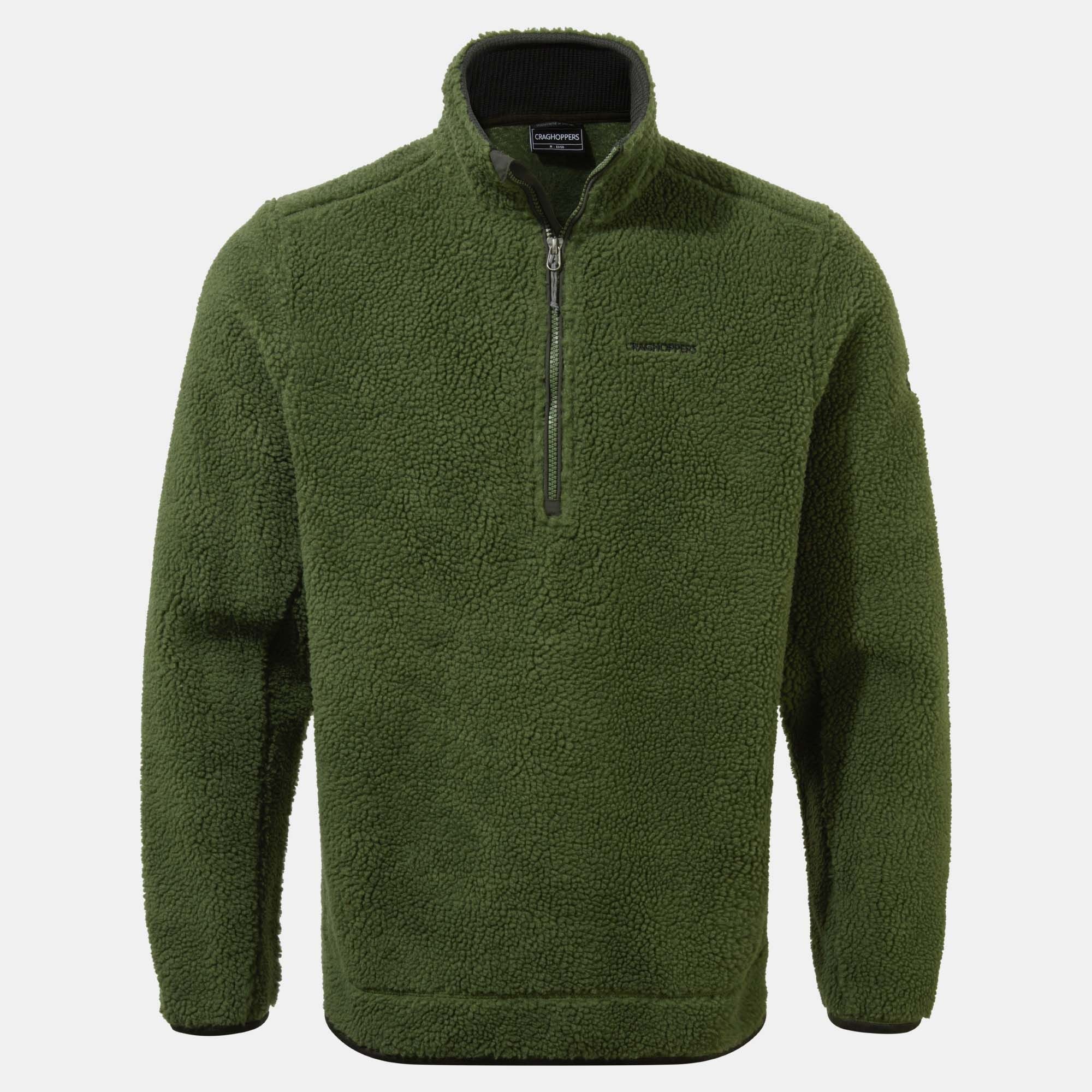 Men's Elroy Half Zip Fleece - Bottle Green