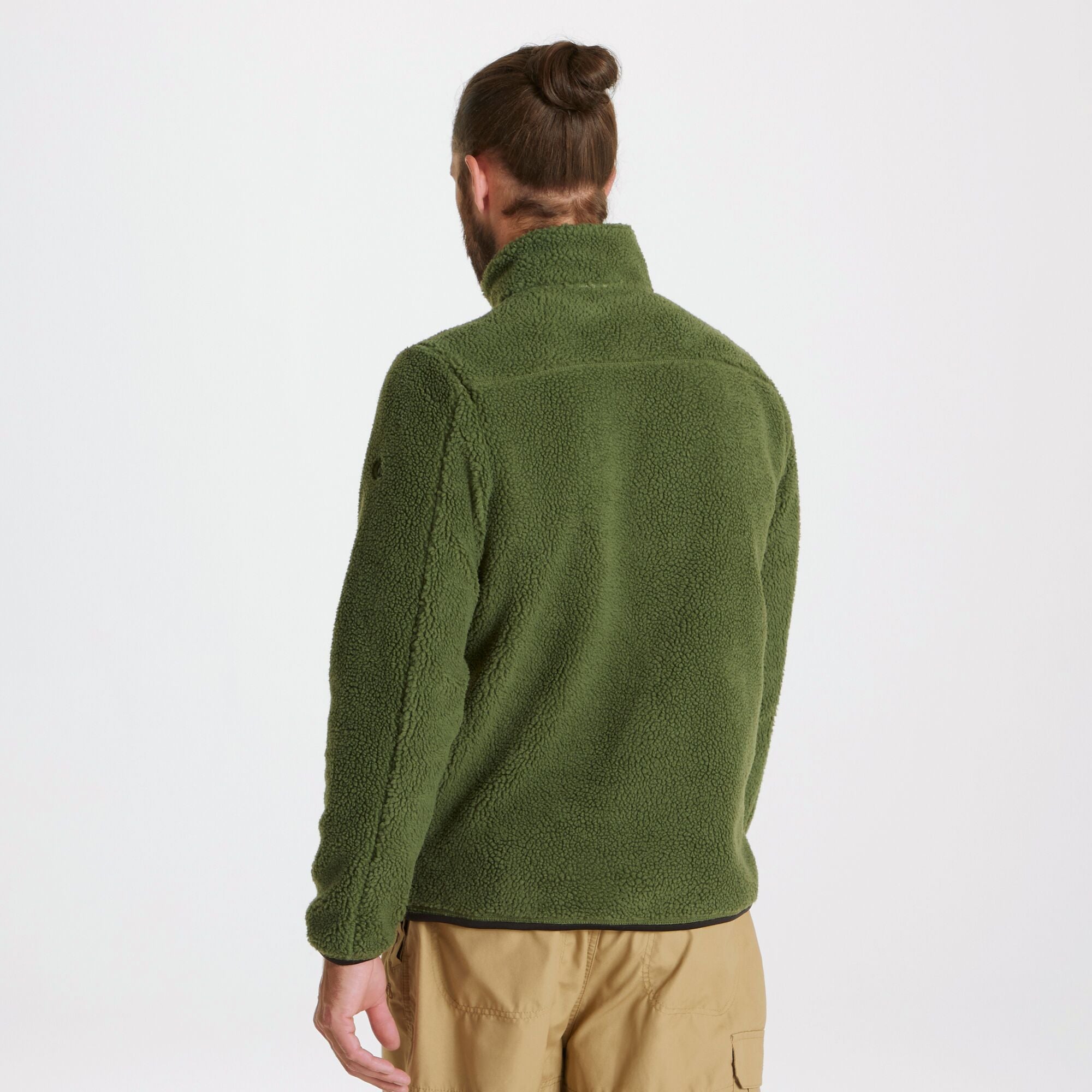 Men's Elroy Half Zip Fleece - Bottle Green