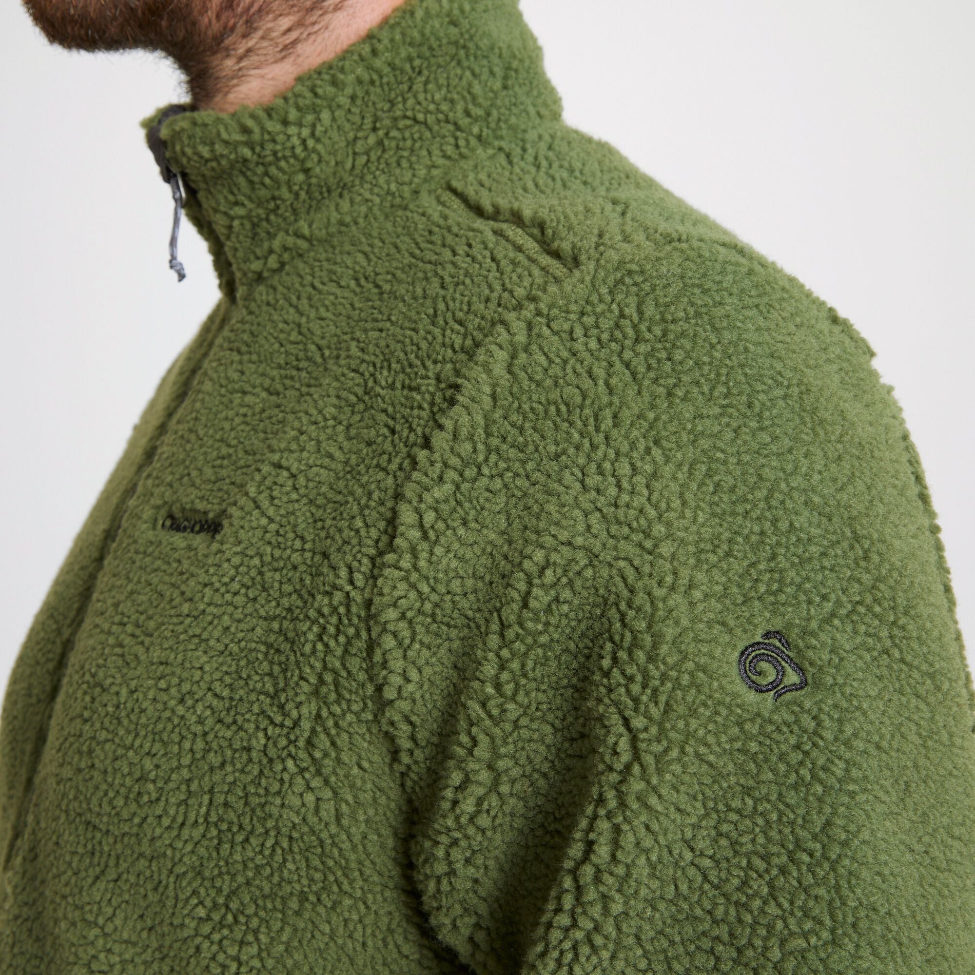 Men's Elroy Half Zip Fleece - Bottle Green