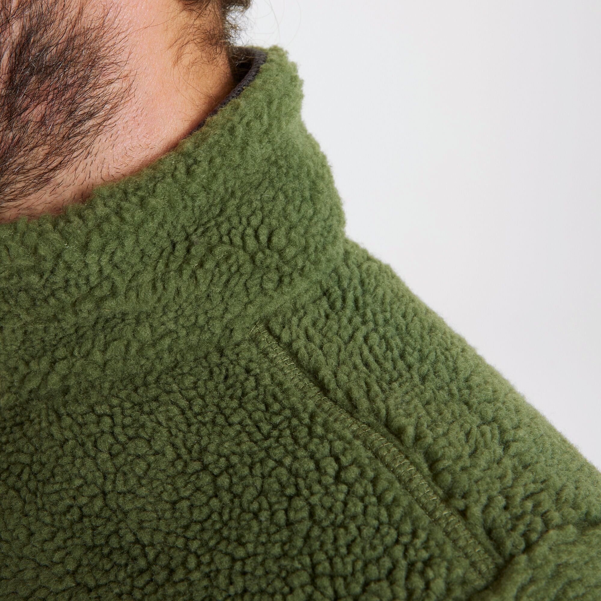 Men's Elroy Half Zip Fleece - Bottle Green