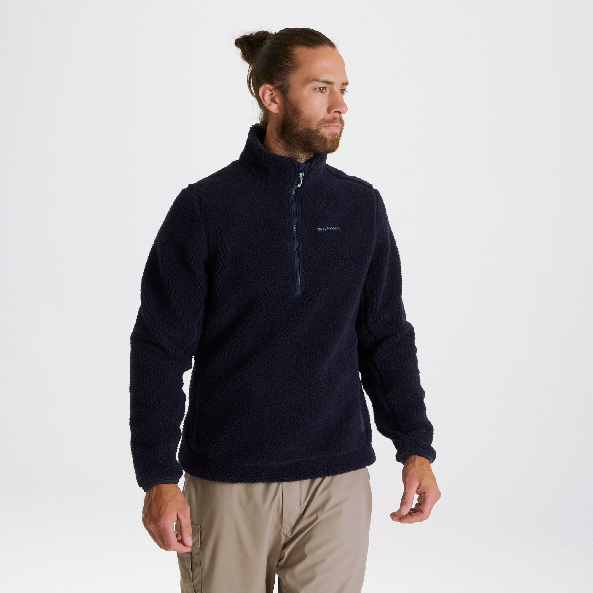 Men's Elroy Half Zip Fleece - Blue Navy