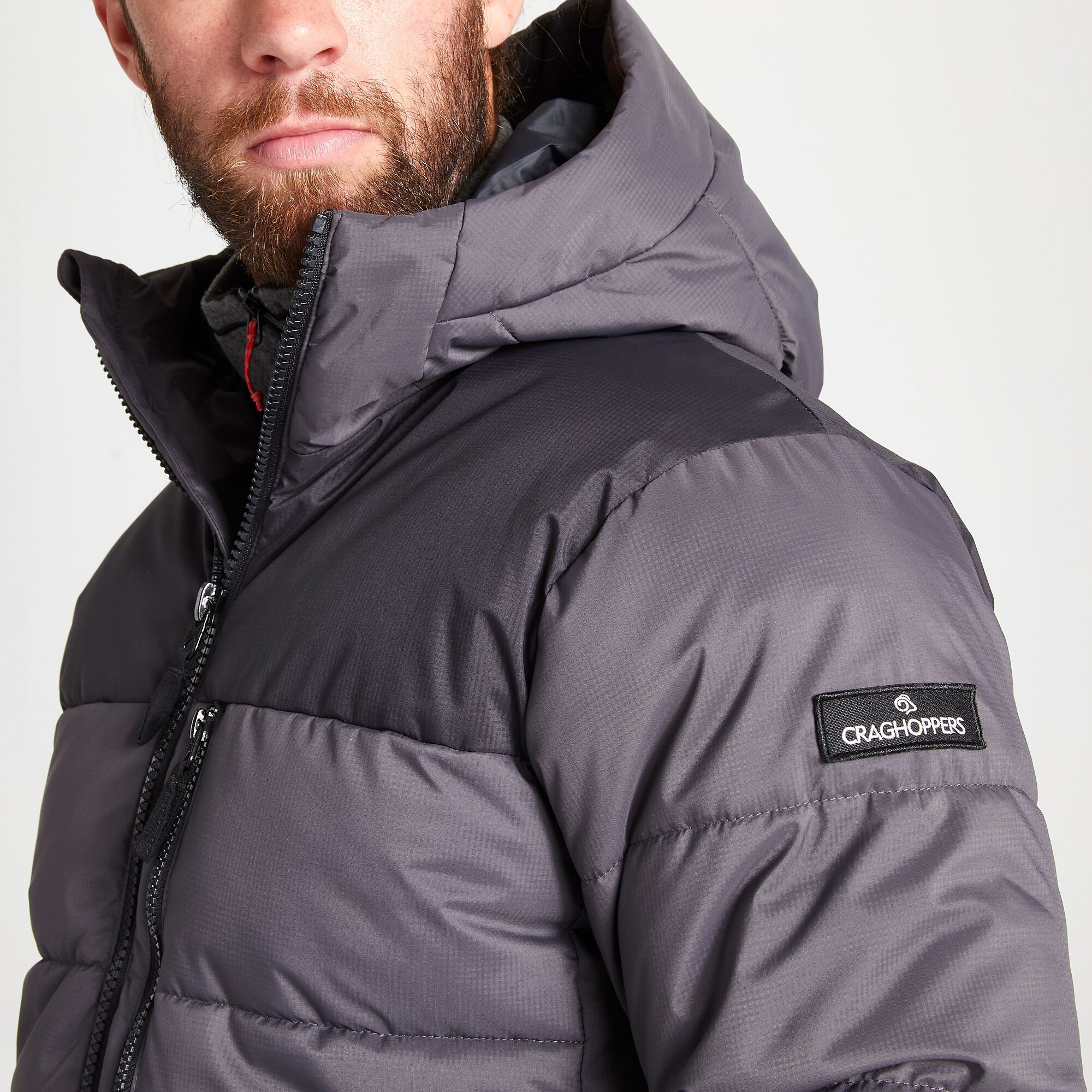 Men's Findhorn Insulated Hooded Jacket - Coast Grey/Black