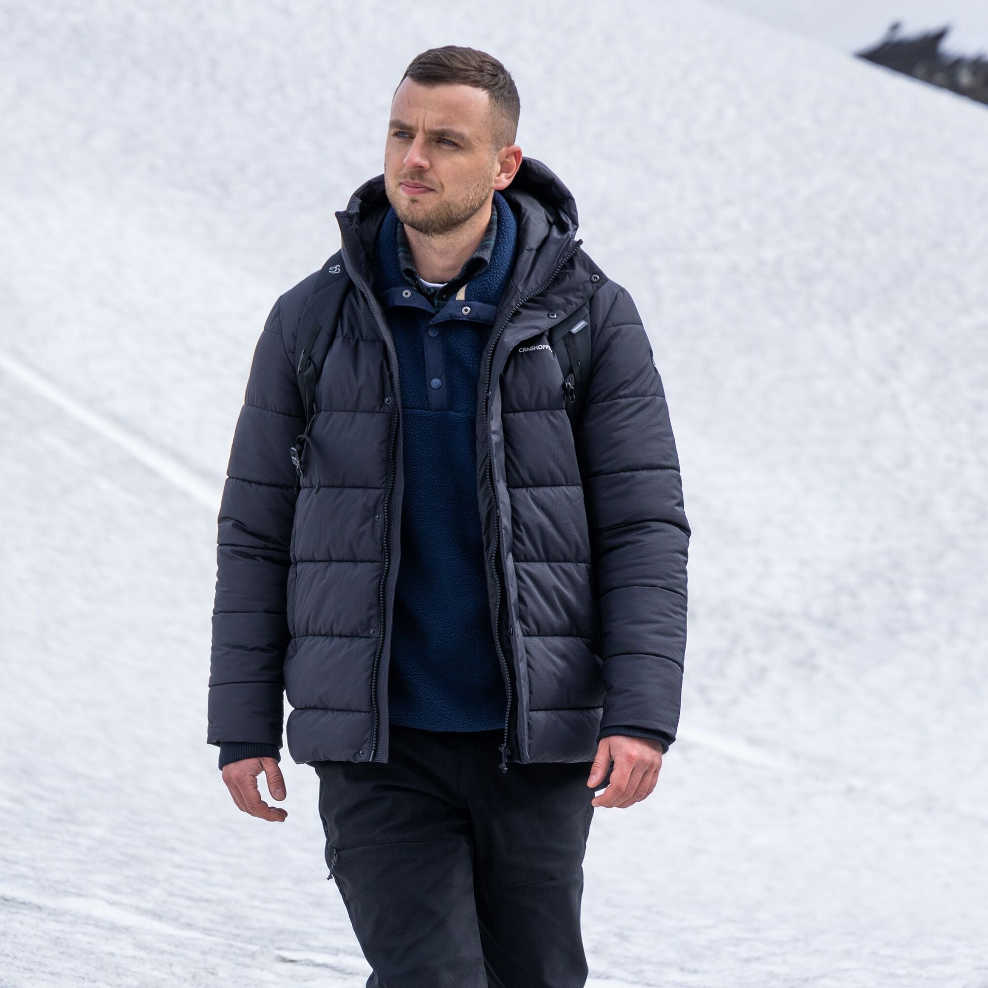 Men's Sutherland Insulated Hooded Jacket - Black