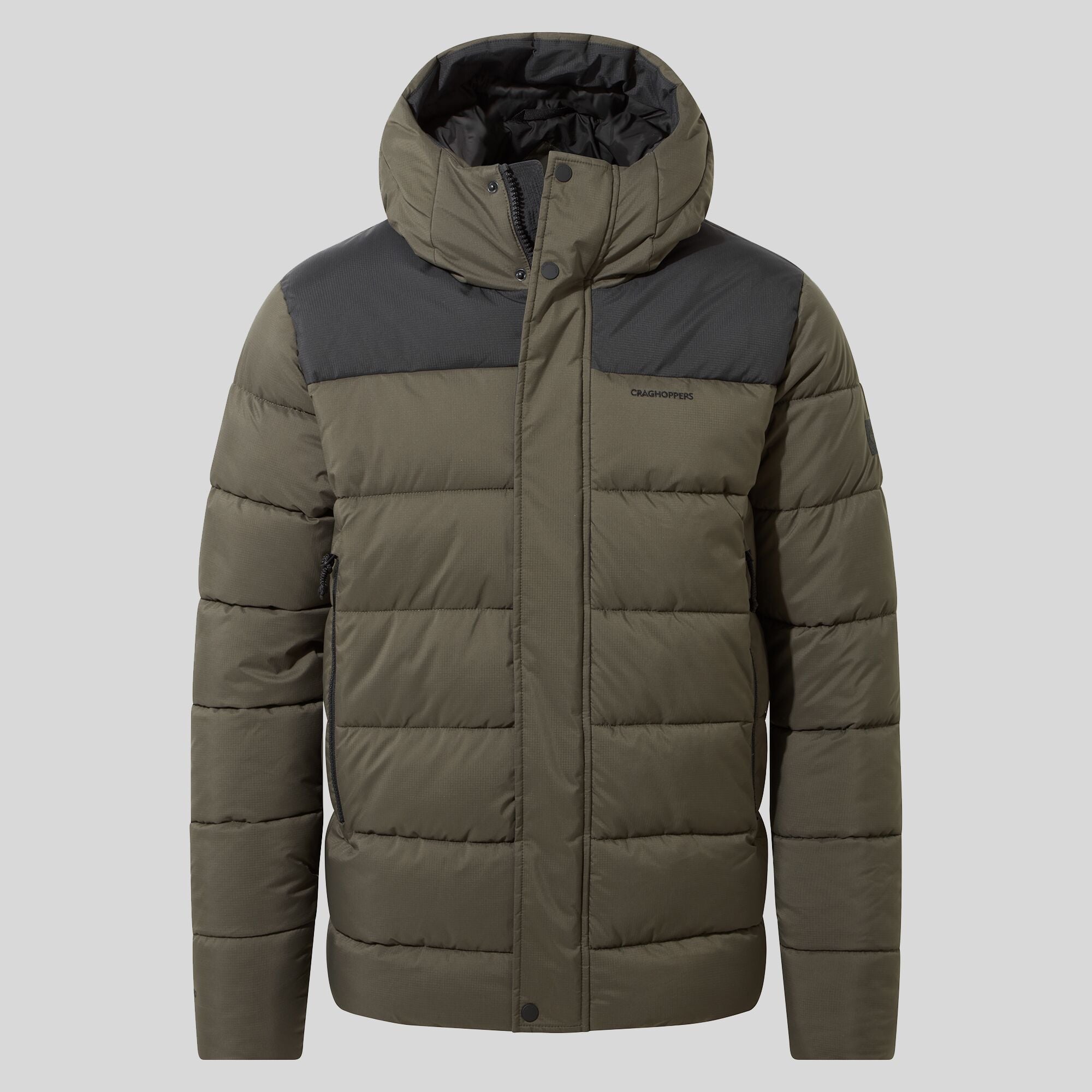 Men's Sutherland Insulated Hooded Jacket - Woodland Green/Black
