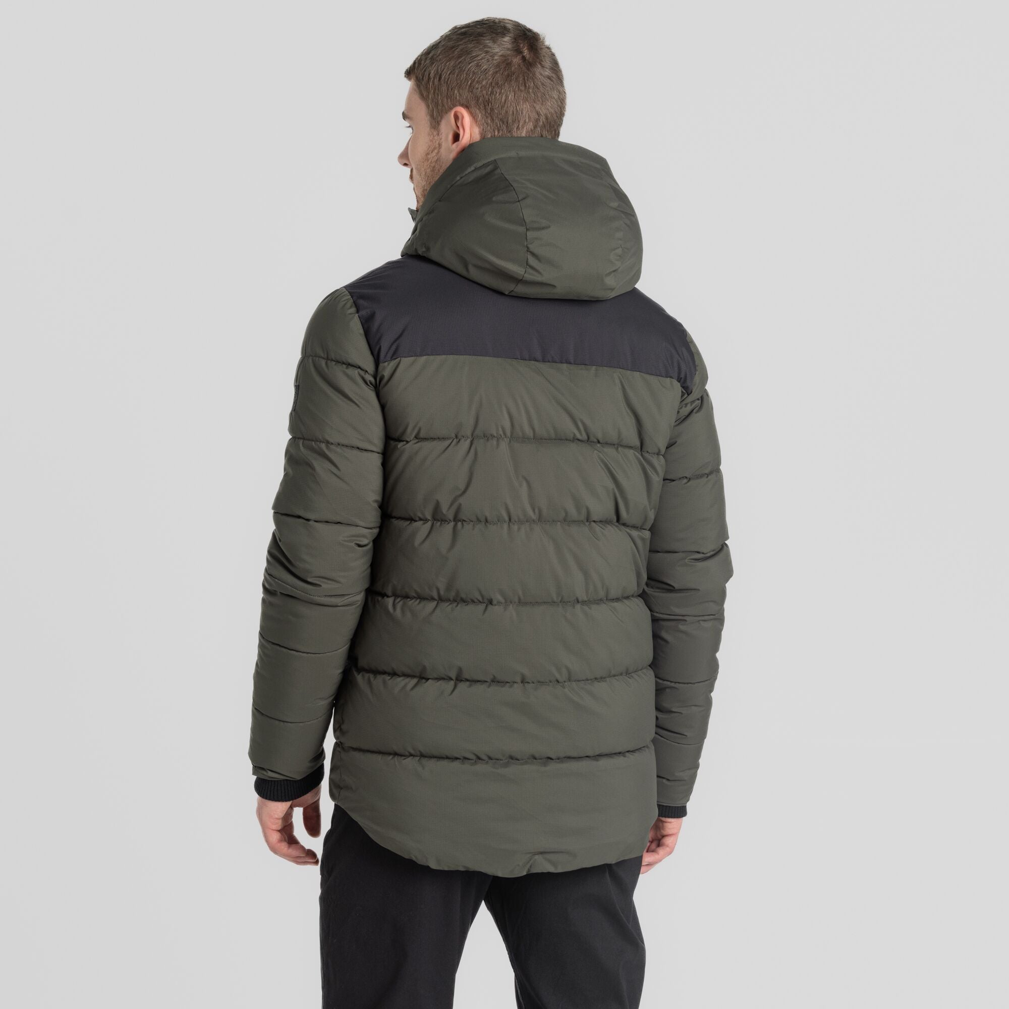 Men's Sutherland Insulated Hooded Jacket - Woodland Green/Black