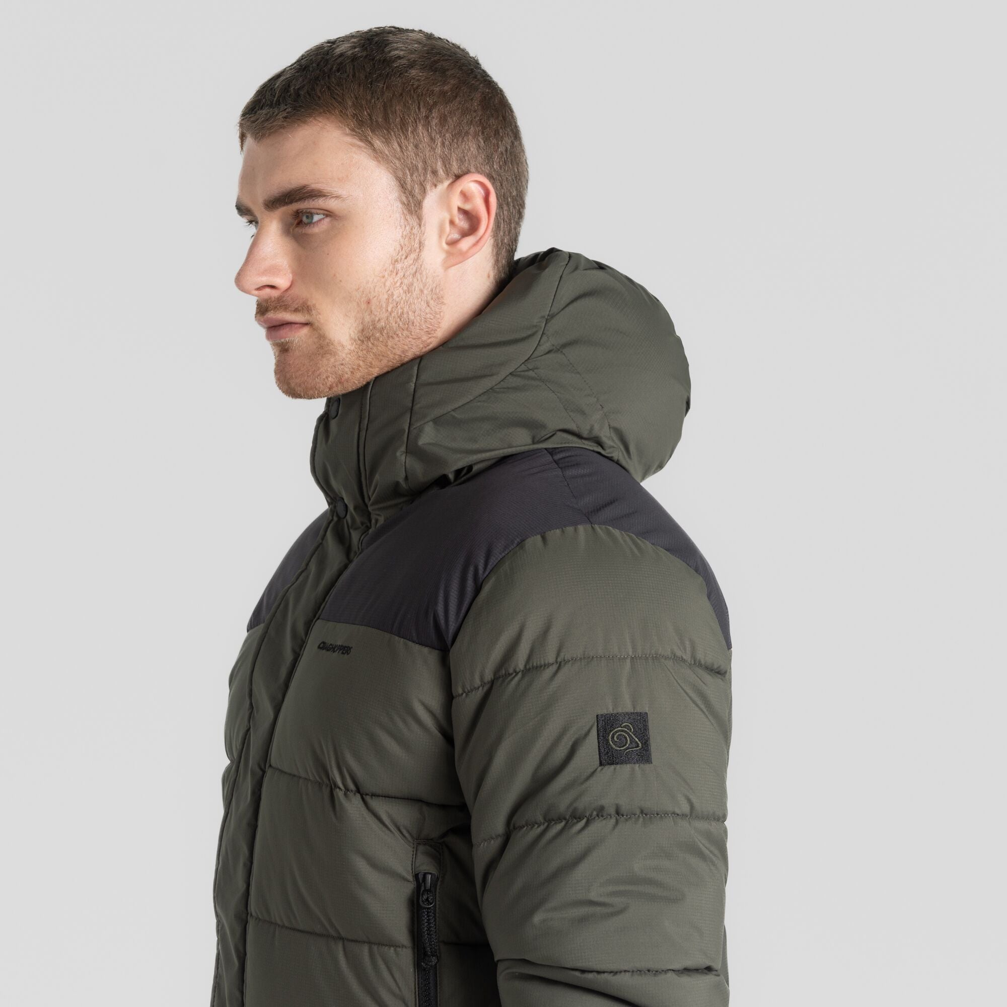 Men's Sutherland Insulated Hooded Jacket - Woodland Green/Black