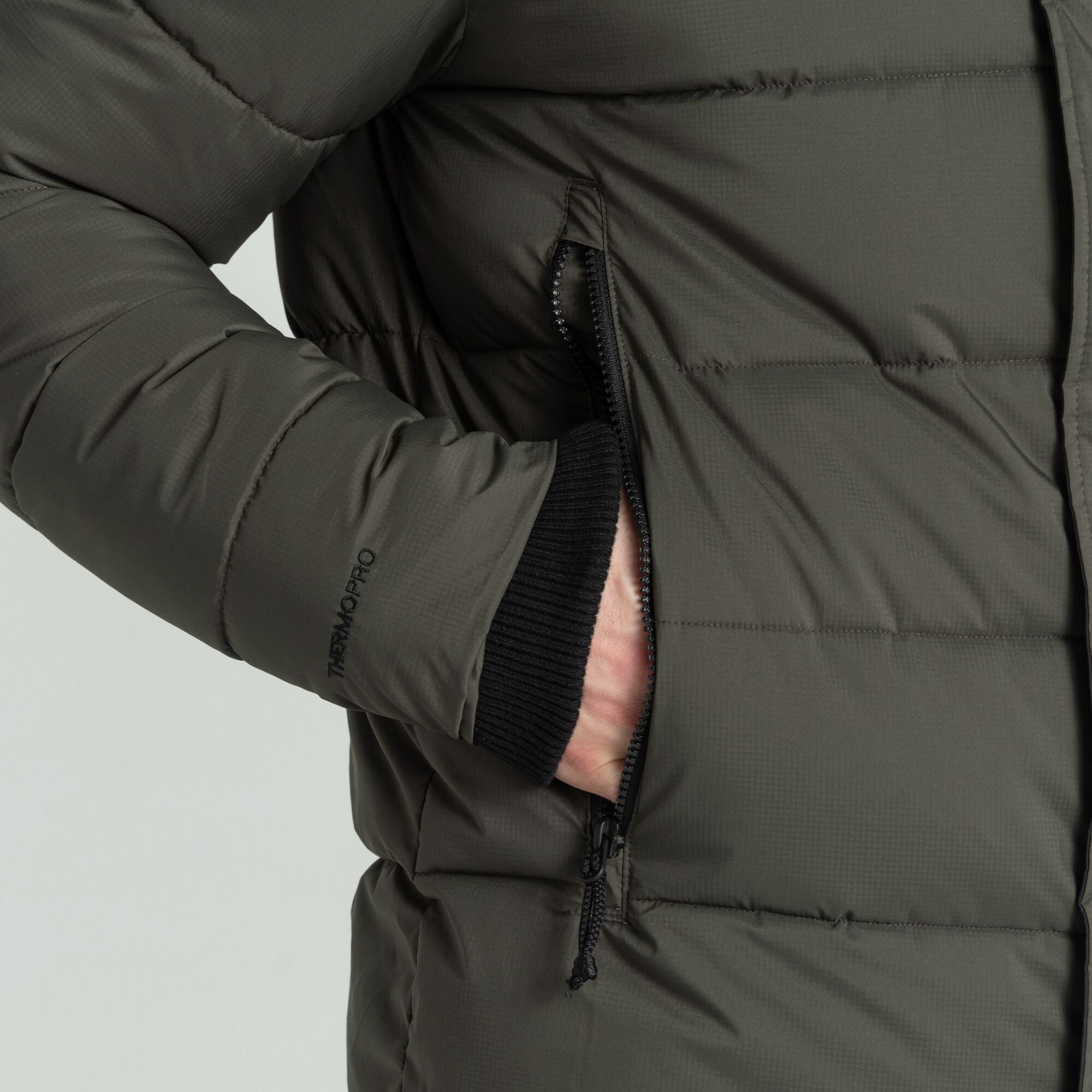 Men's Sutherland Insulated Hooded Jacket - Woodland Green/Black