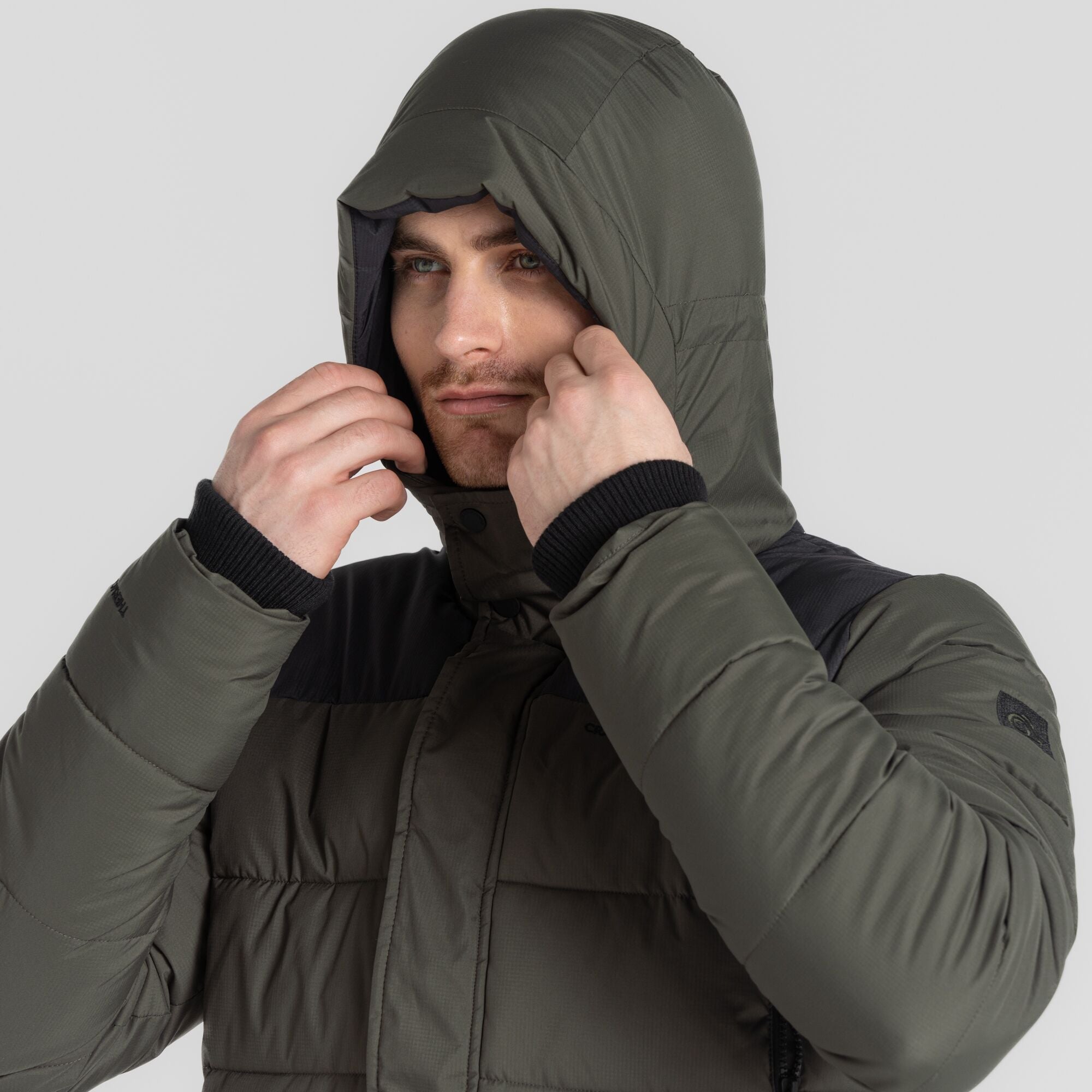 Men's Sutherland Insulated Hooded Jacket - Woodland Green/Black