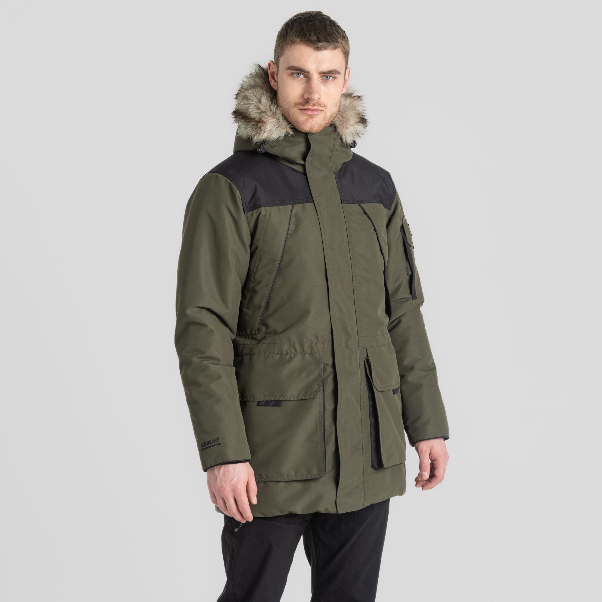Men's Bishorn II Insulated Jacket - Woodland Green-Black