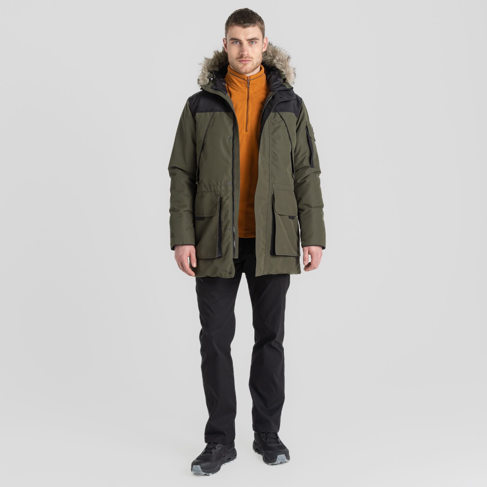 Men's Bishorn II Insulated Jacket - Woodland Green-Black