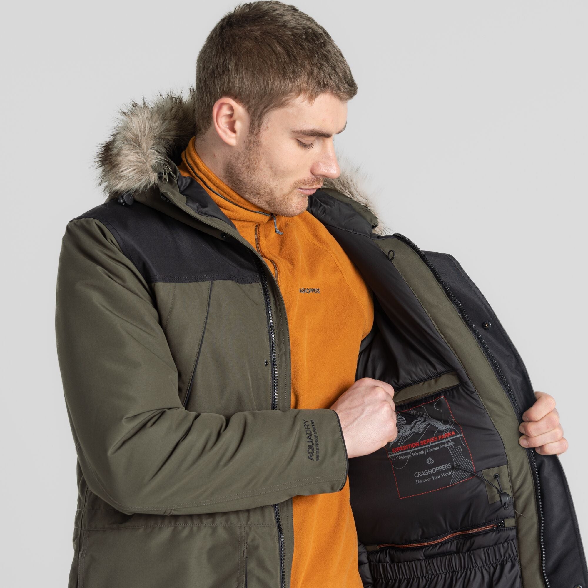 Men's Bishorn II Insulated Jacket - Woodland Green-Black