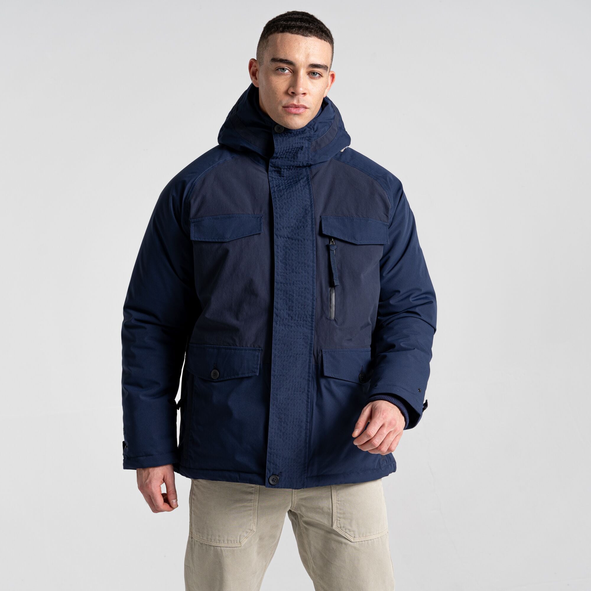 Men's Sinclair Insulated Hooded Jacket - Blue Navy