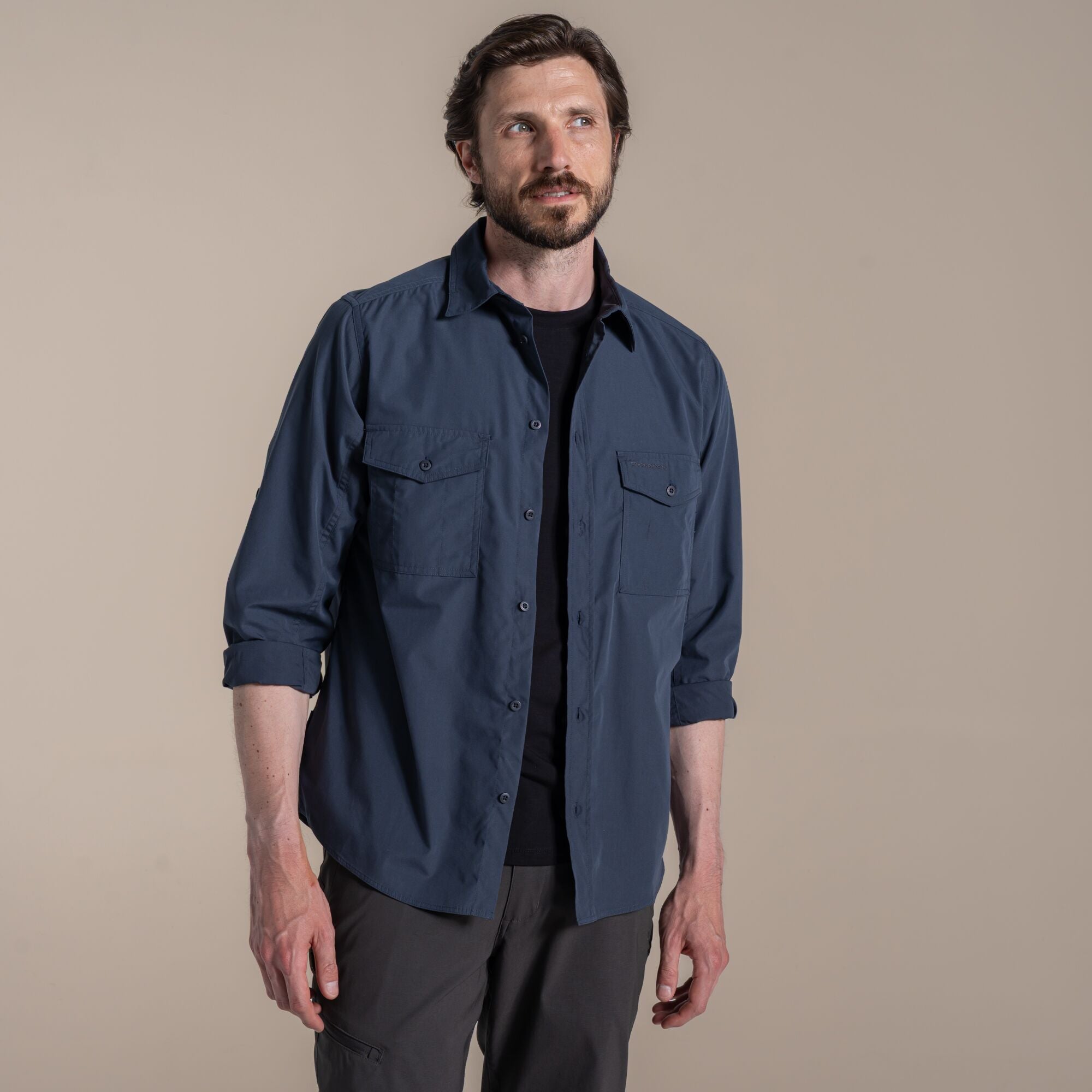Men's Kiwi II Long Sleeved Shirt - Ombre Blue