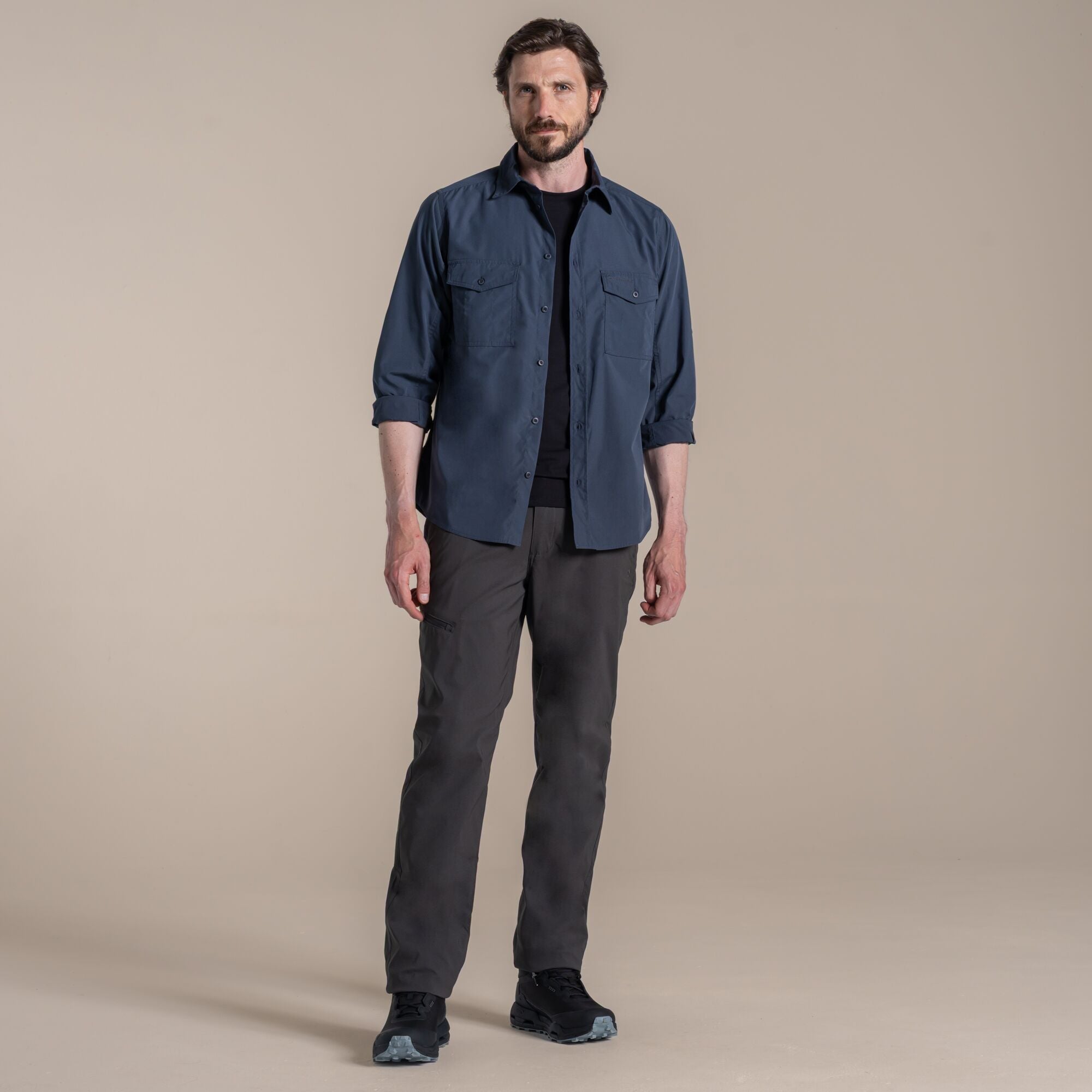 Men's Kiwi II Long Sleeved Shirt - Ombre Blue