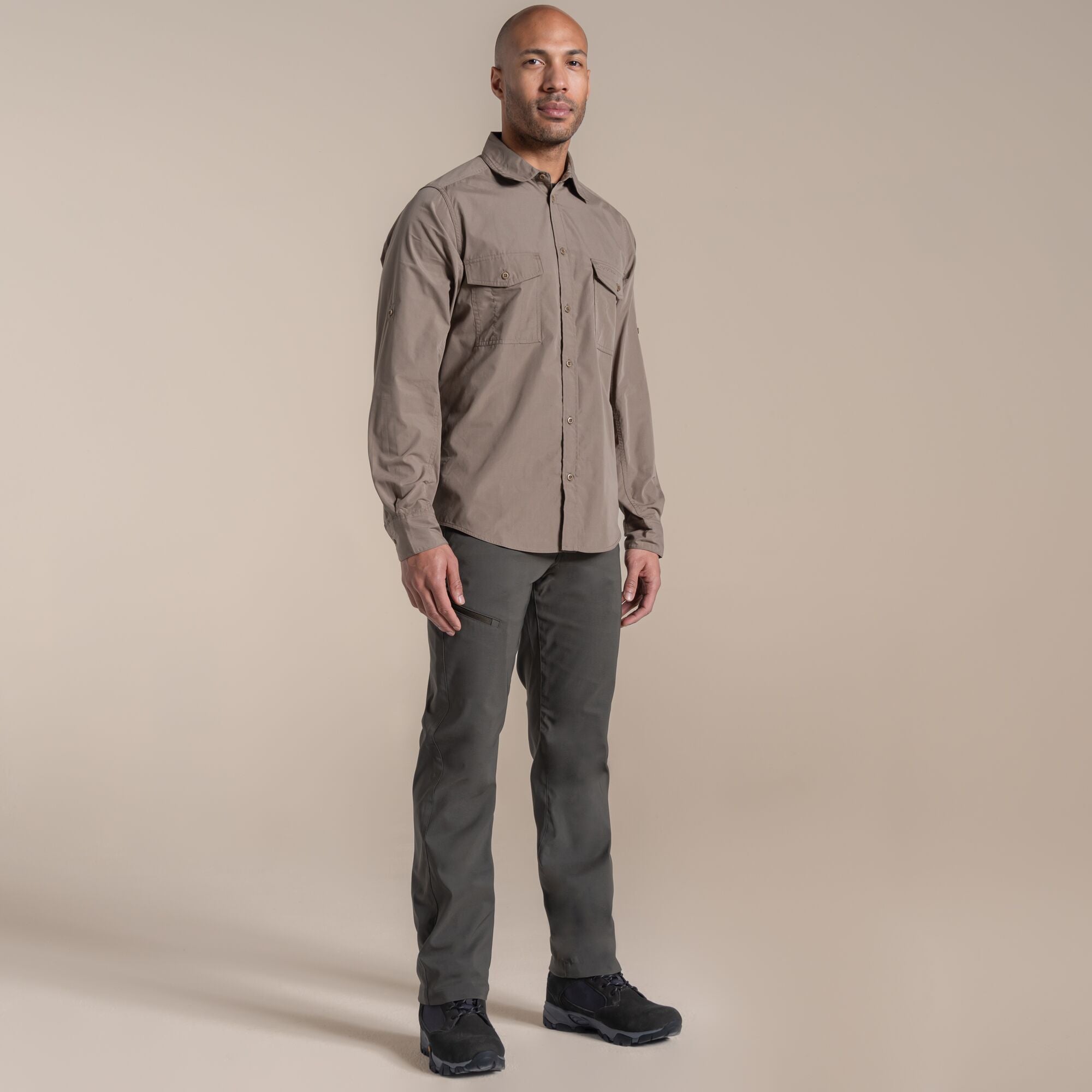 Men's Kiwi II Long Sleeved Shirt - Pebble