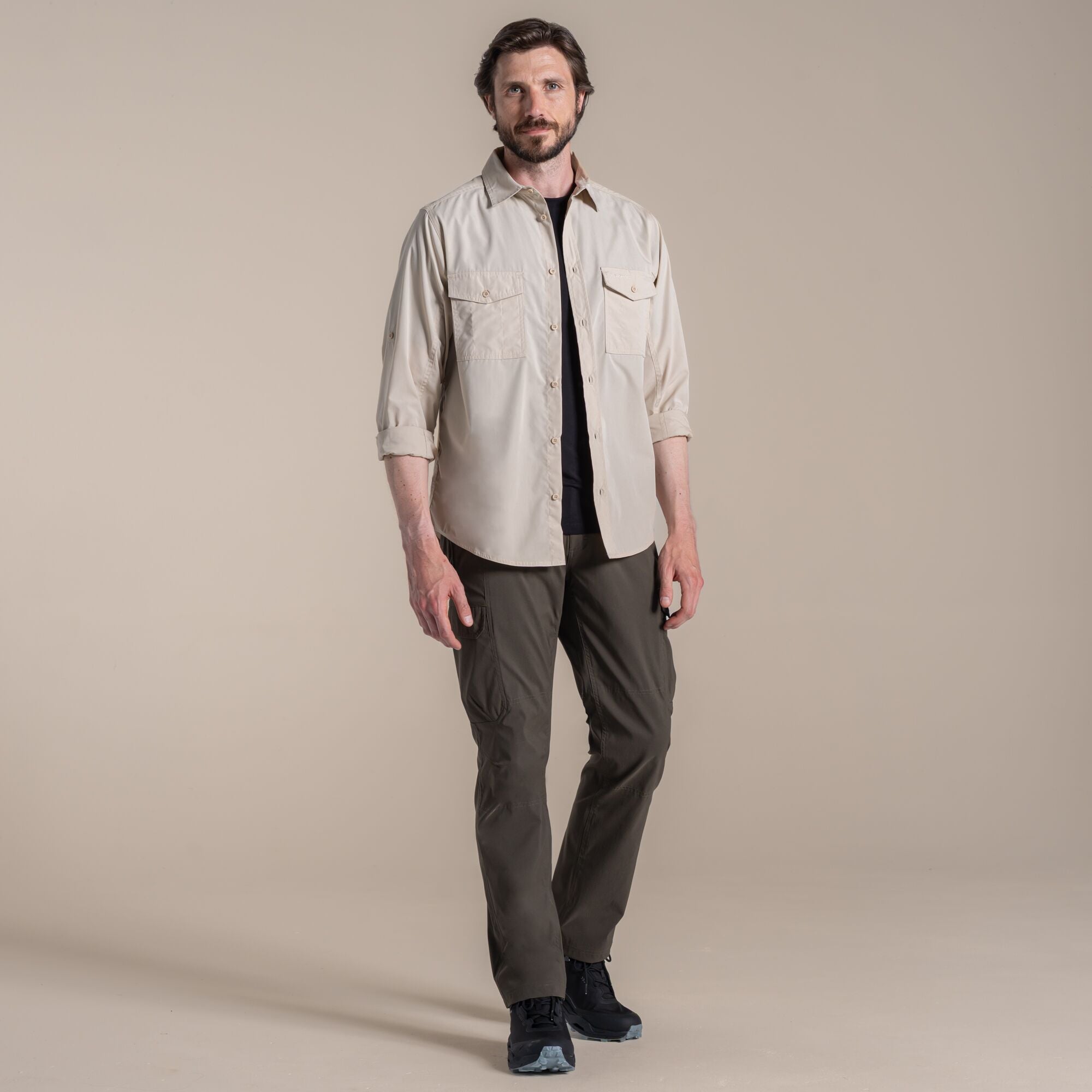 Men's Kiwi II Long Sleeved Shirt - Oatmeal