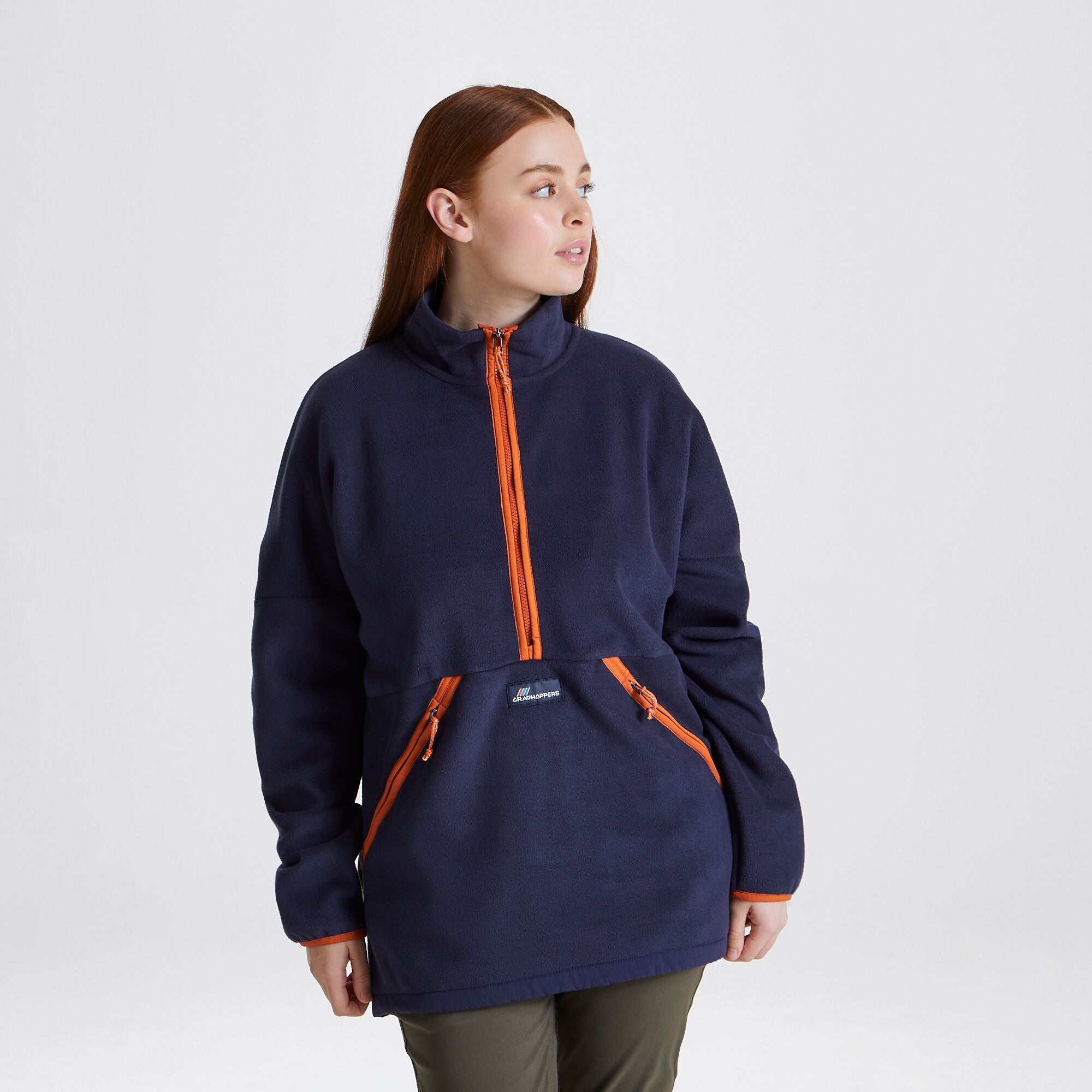 Unisex Whitlaw Half Zip Fleece - Blue Navy