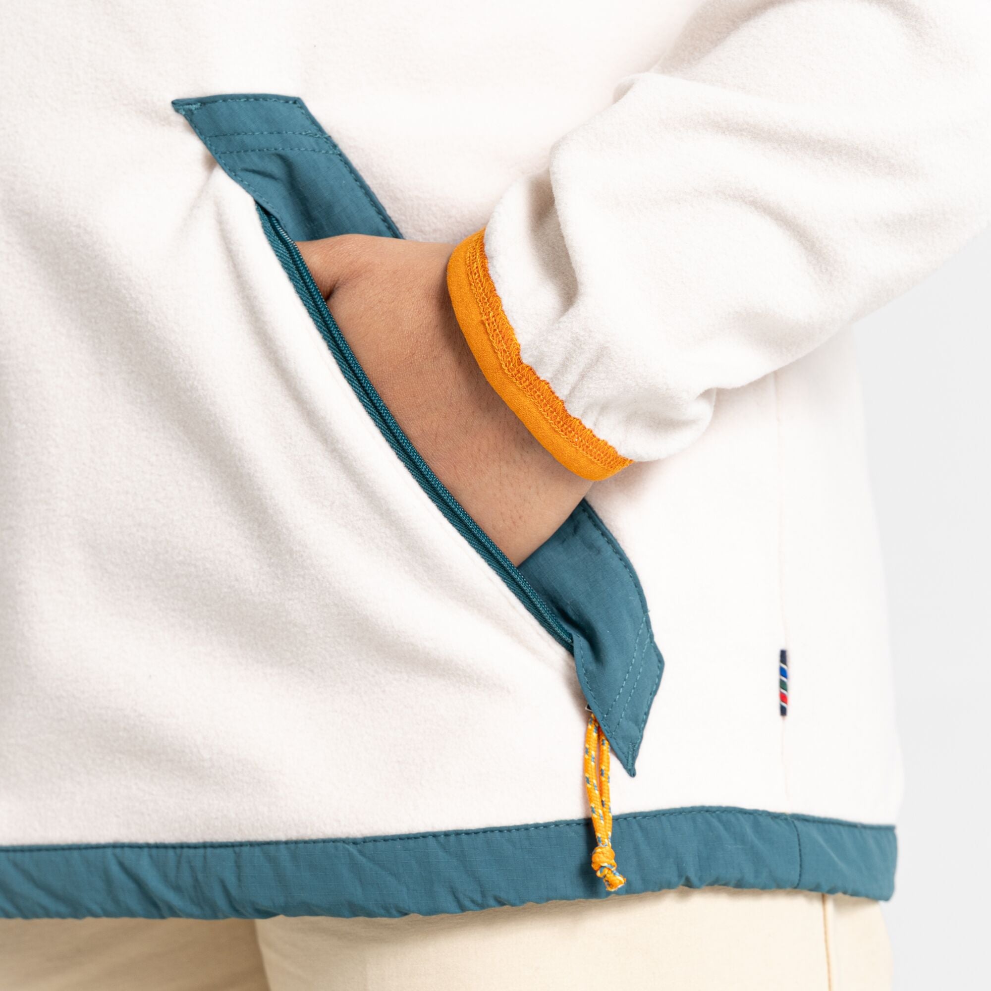 Unisex Welwood Half Zip - Ecru