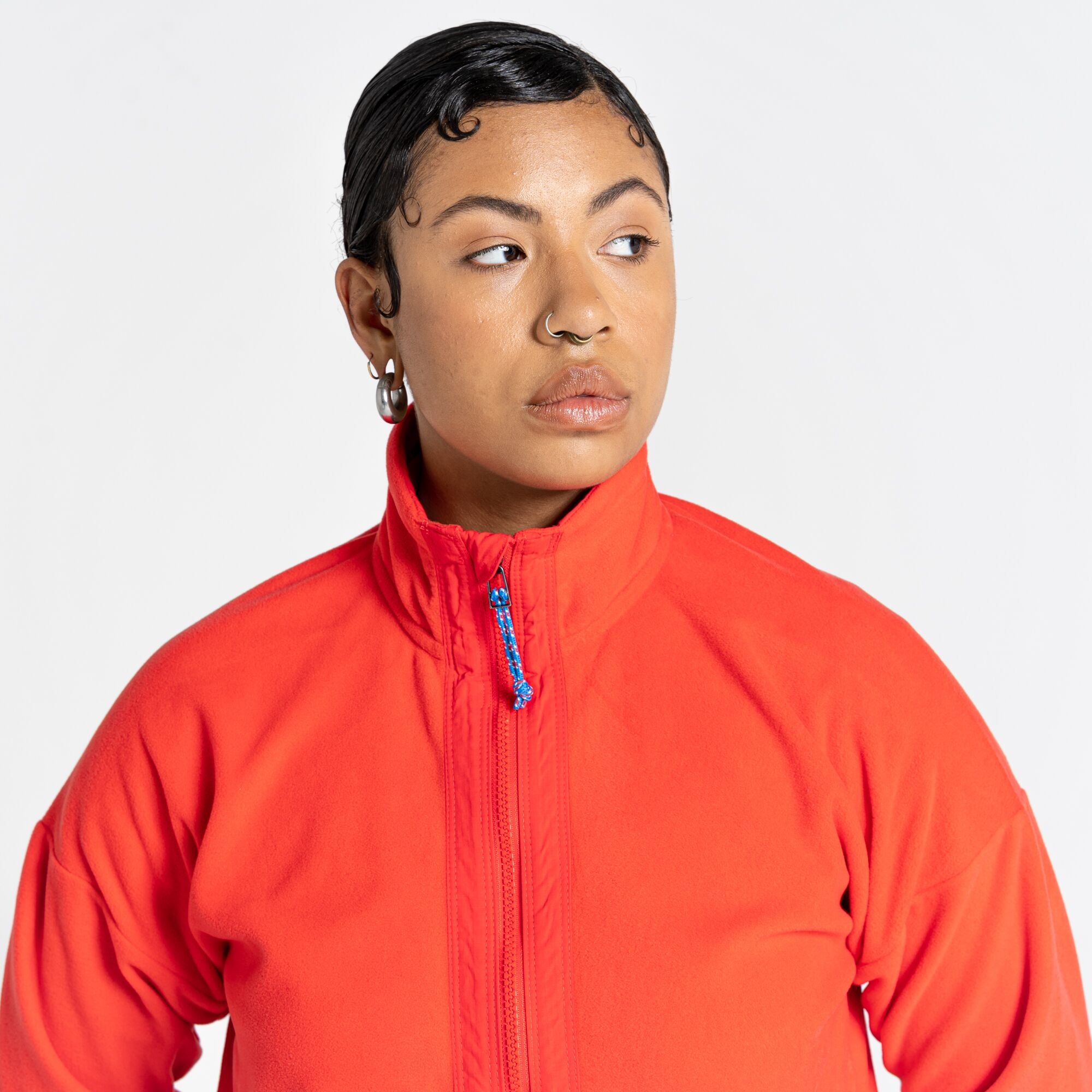 Unisex Welwood Half Zip - Lava Red/Falls Blue