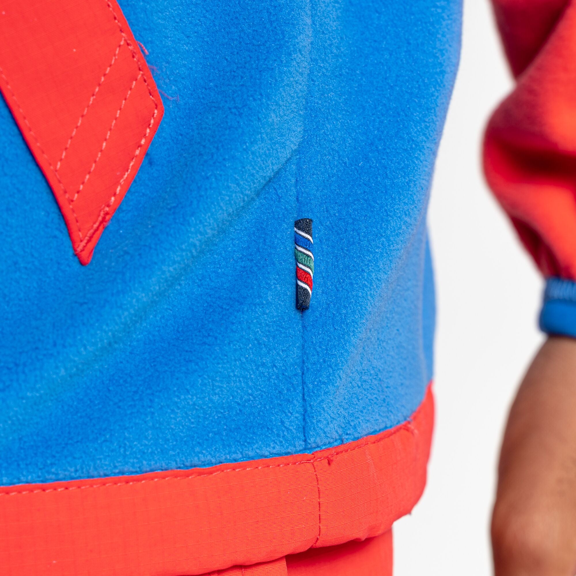 Unisex Welwood Half Zip - Lava Red/Falls Blue