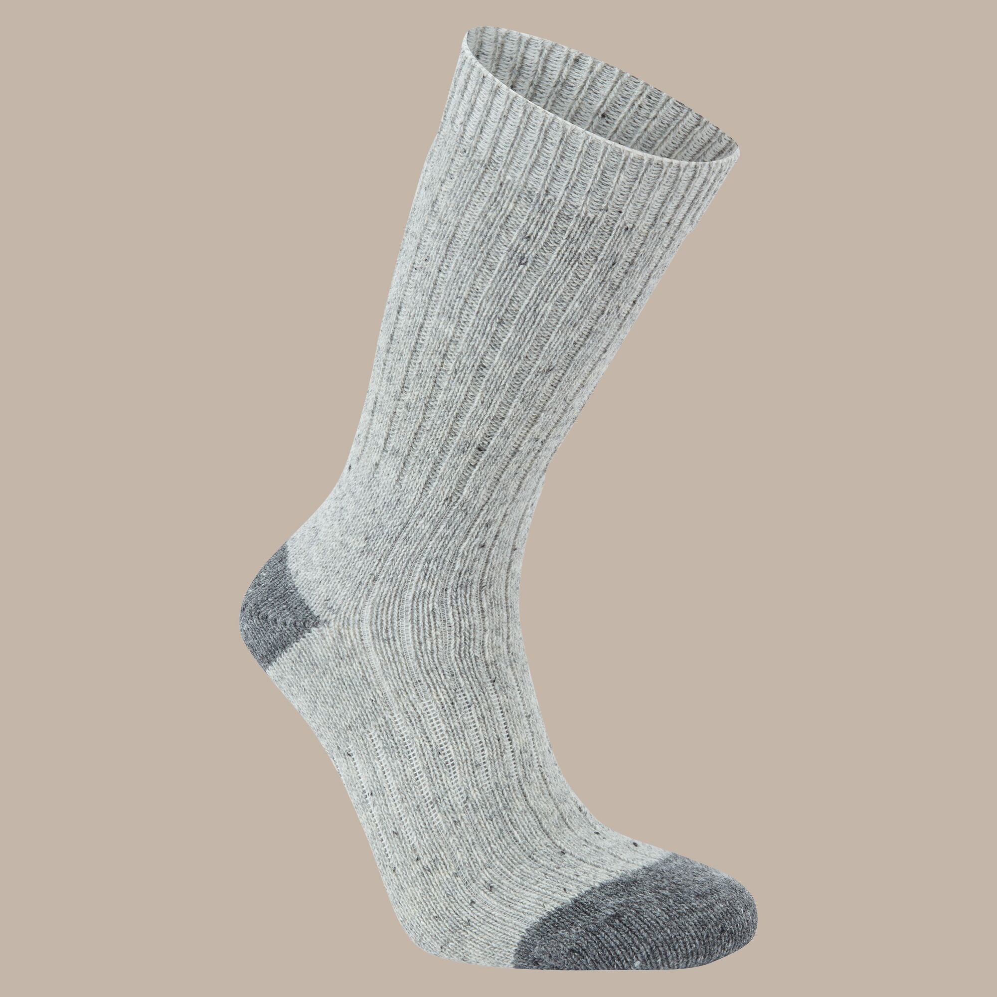 Unisex Torver Walking Socks - Light Grey / Black Pepper