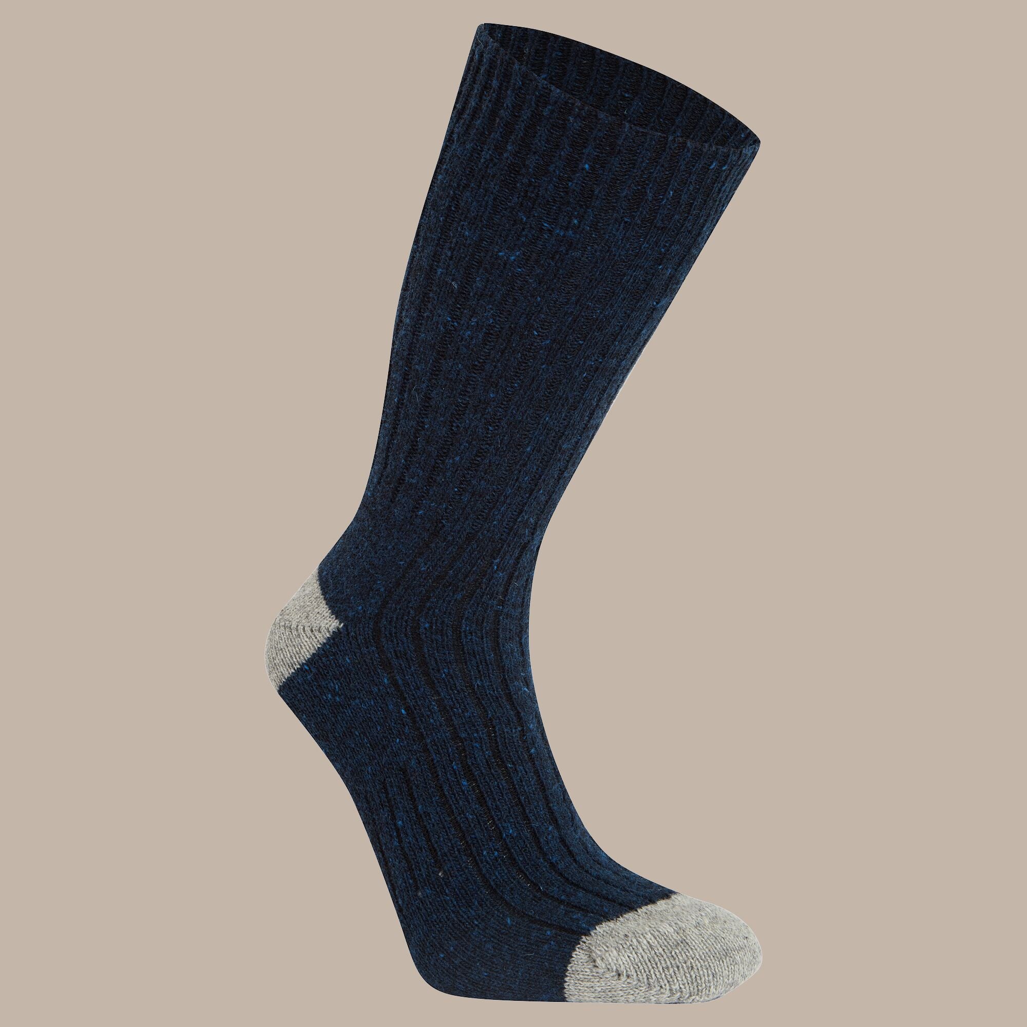 Unisex Torver Walking Socks - Blue Navy / Light Grey