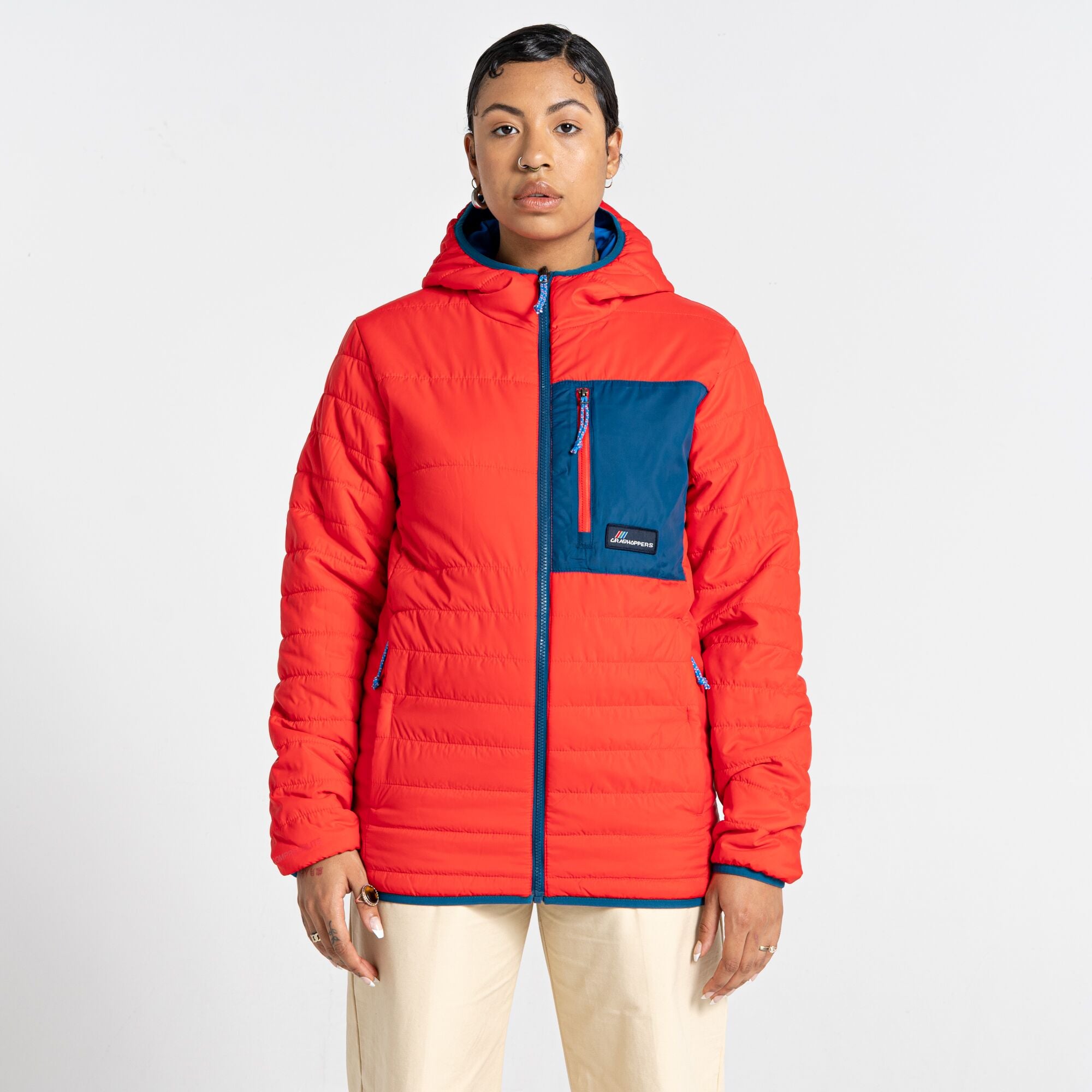 Unisex Cameo CompressLite Hooded Jacket - Lava Red