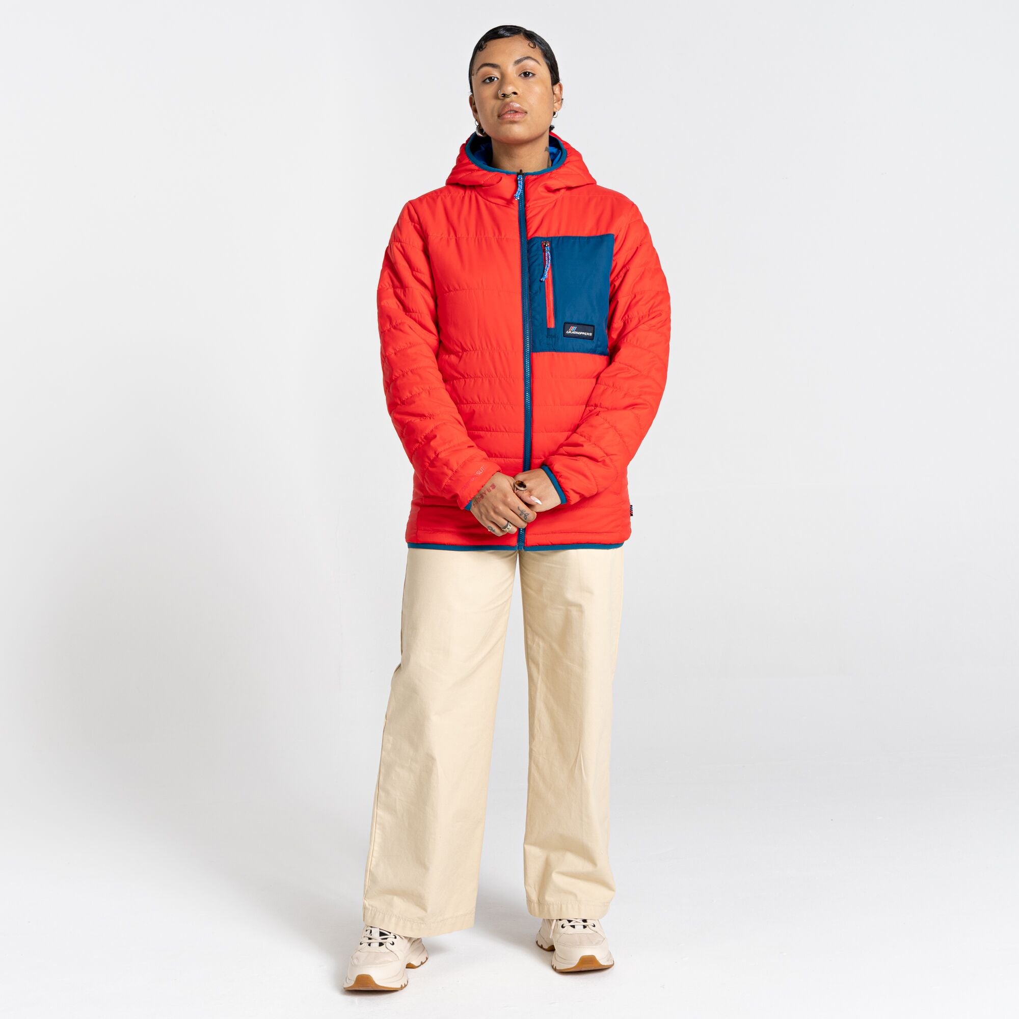 Unisex Cameo CompressLite Hooded Jacket - Lava Red