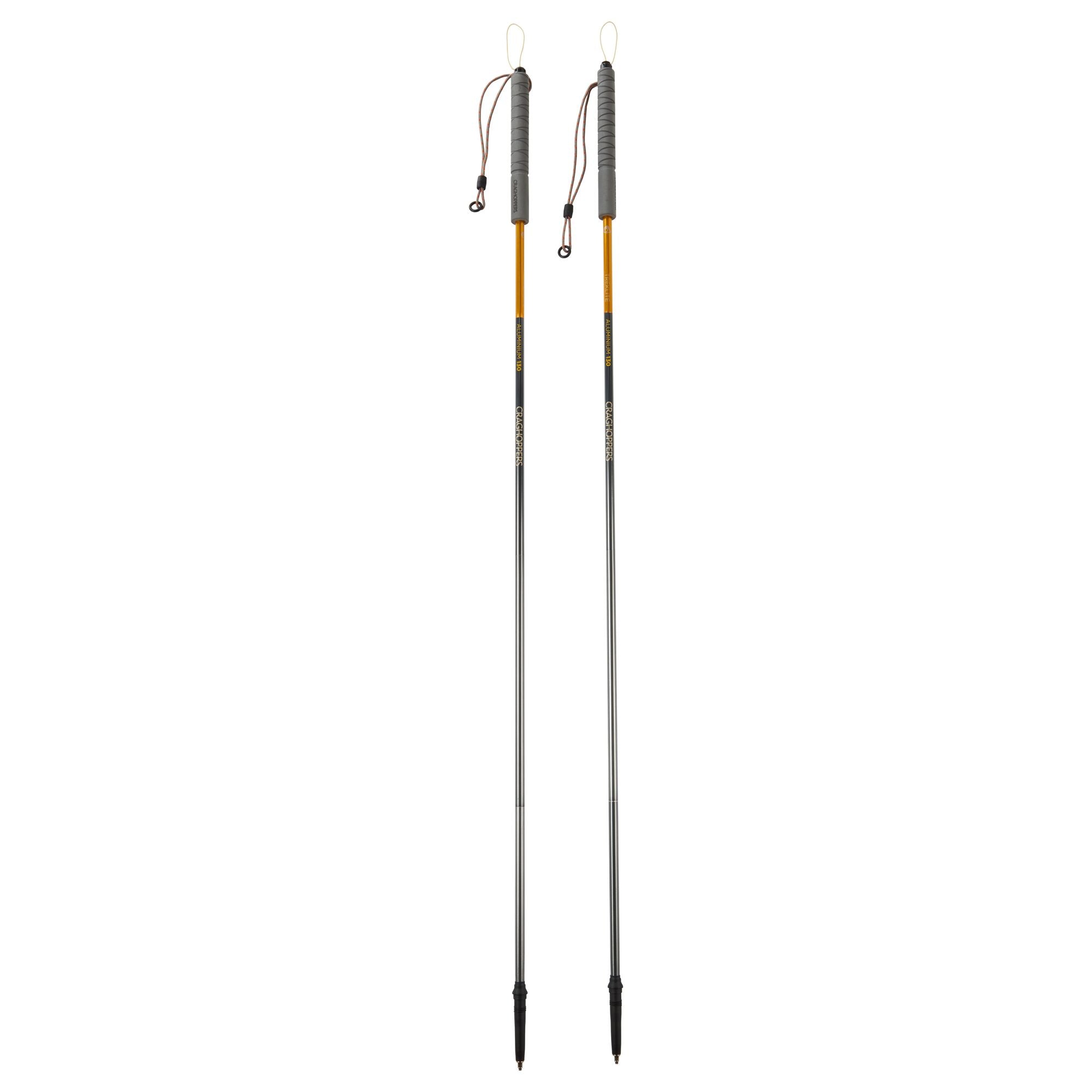 Treklite Compact Walking Poles - Anodised Yellow/Anodised Grey