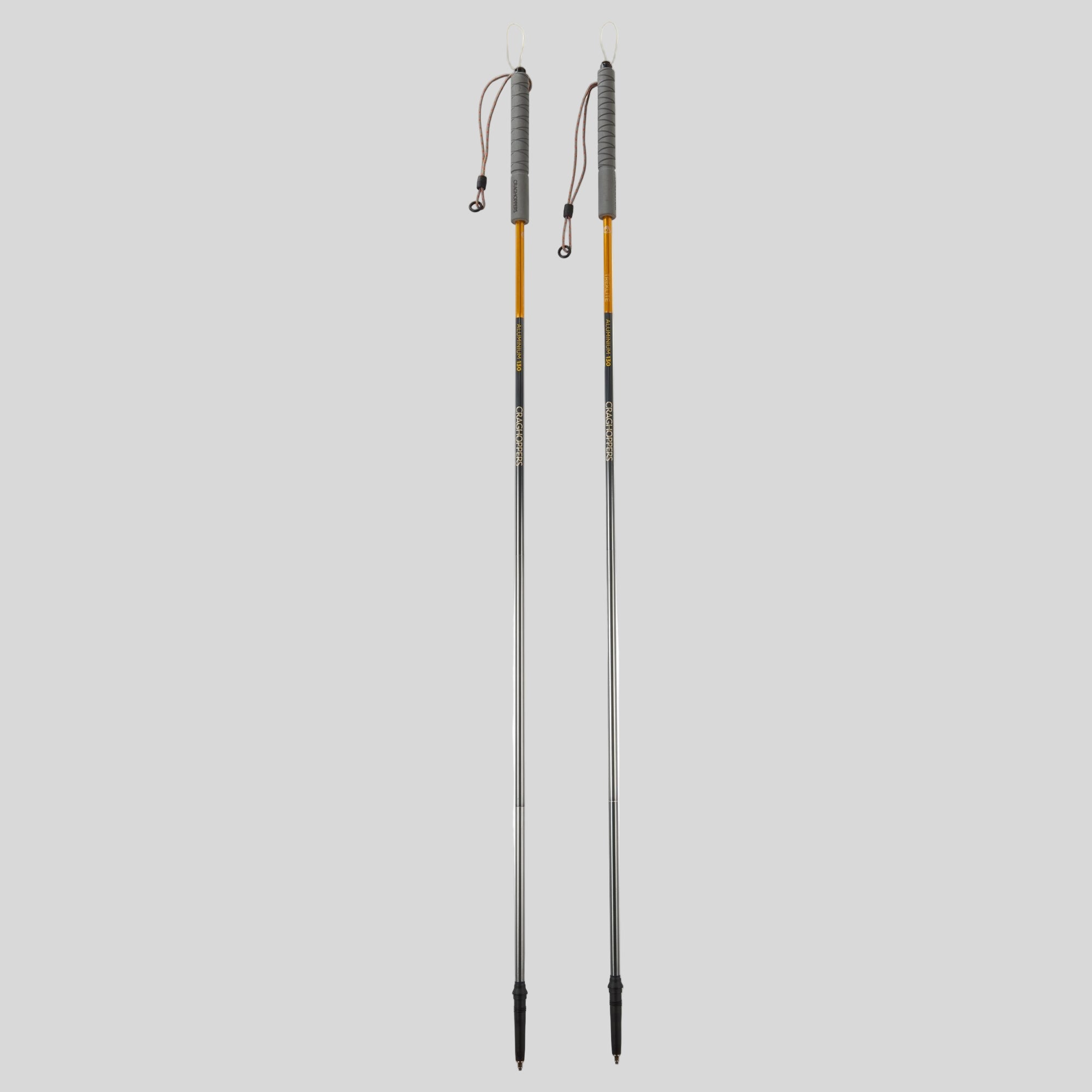 Treklite Compact Walking Poles - Anodised Yellow/Anodised Grey